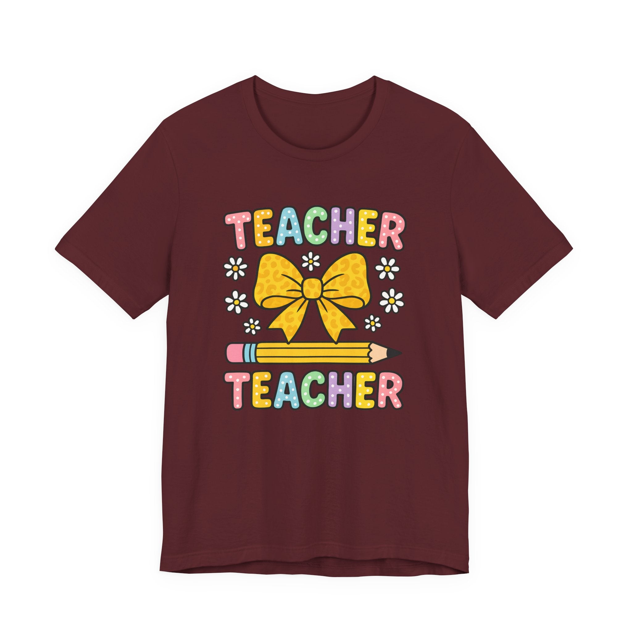 Teacher Bow Pencil T-Shirt