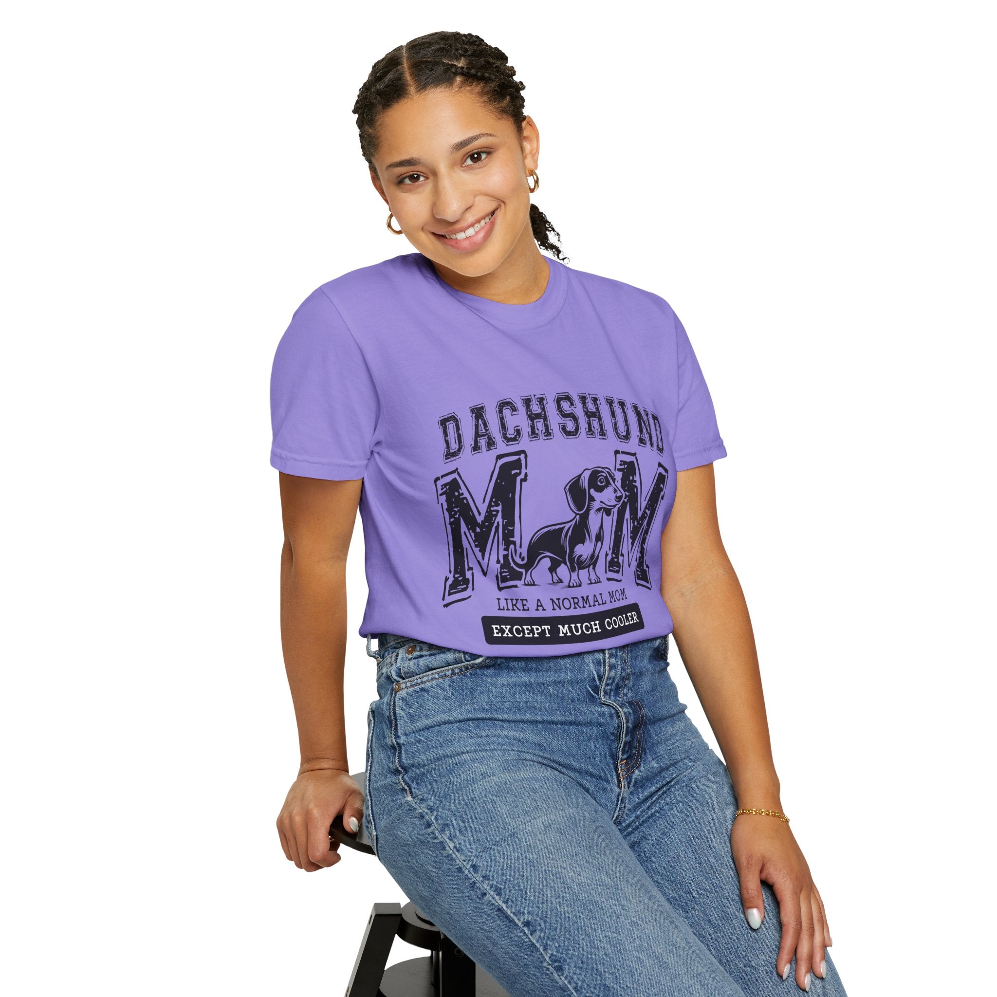 Dachshund Mom T-Shirt — "Like a Normal Mom Except Much Cooler" Dog Lover Tee