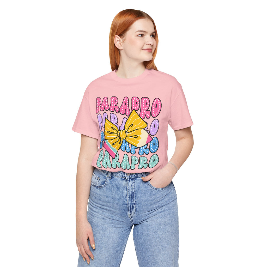 Parapro T-Shirt — Colorful Paraprofessional Bow Tee