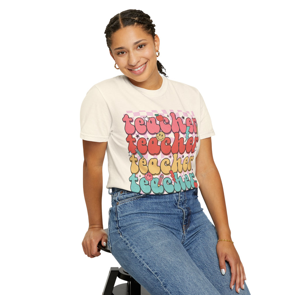 Retro Teacher Smile T-shirt