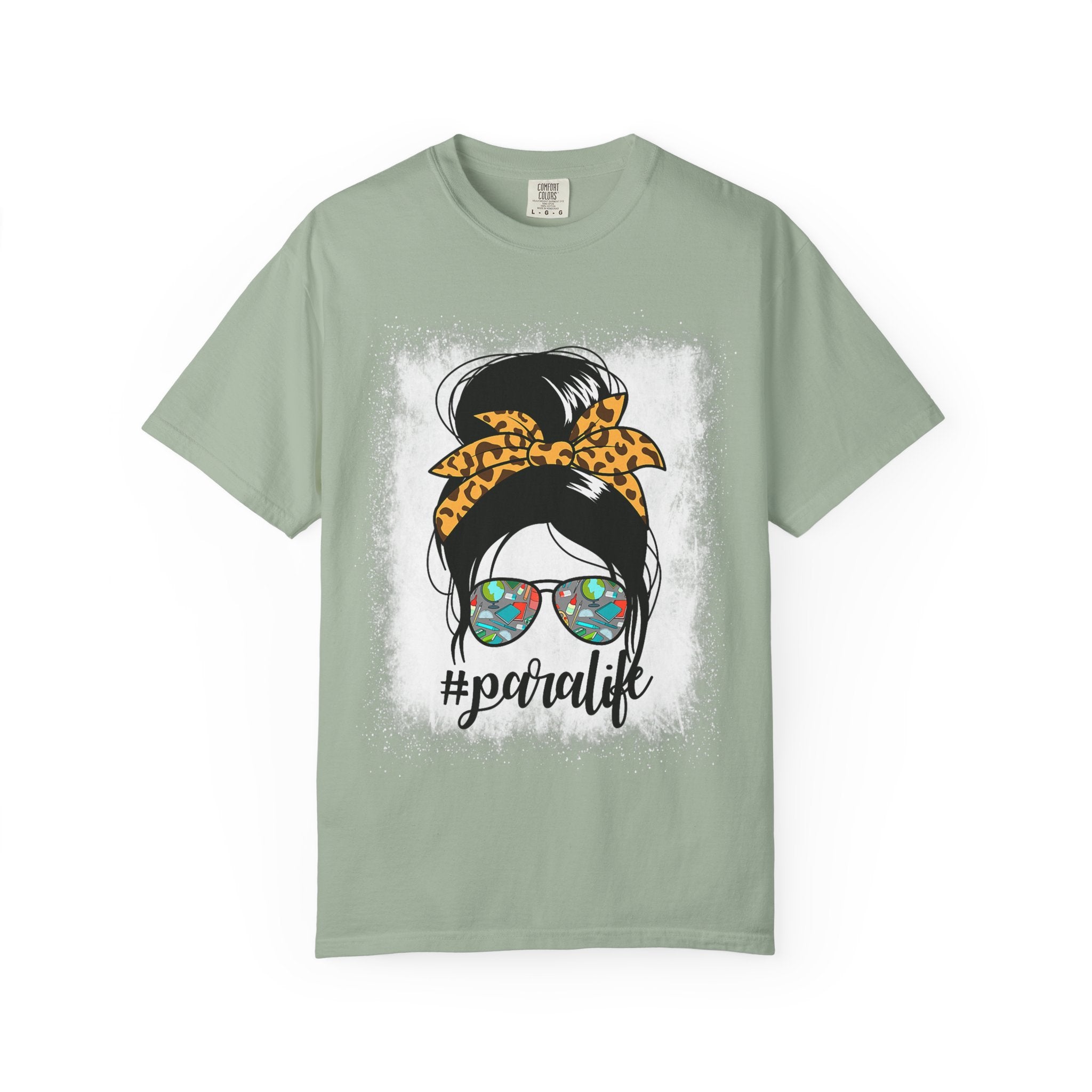Para Life Graphic Tee — #paralife Sunglasses Messy Bun Shirt for Moms