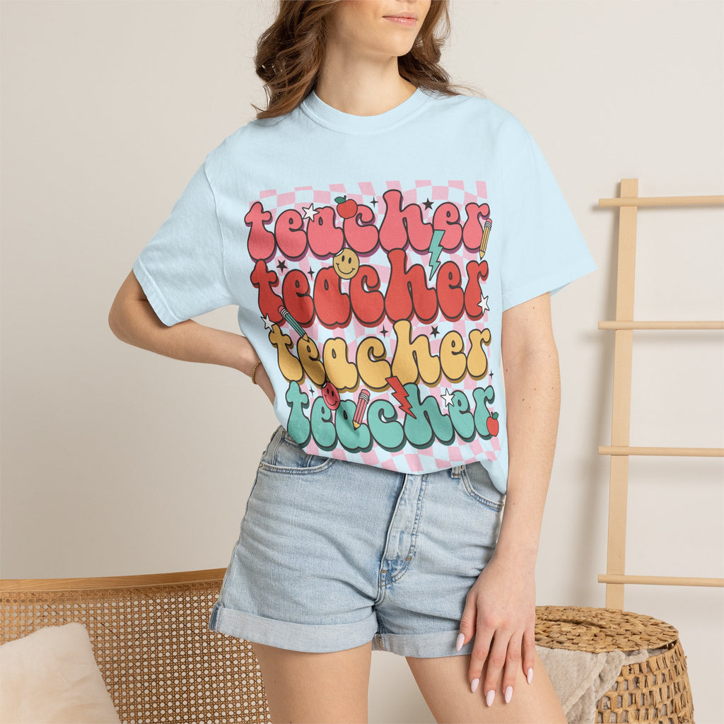 Retro Teacher Smile T-shirt