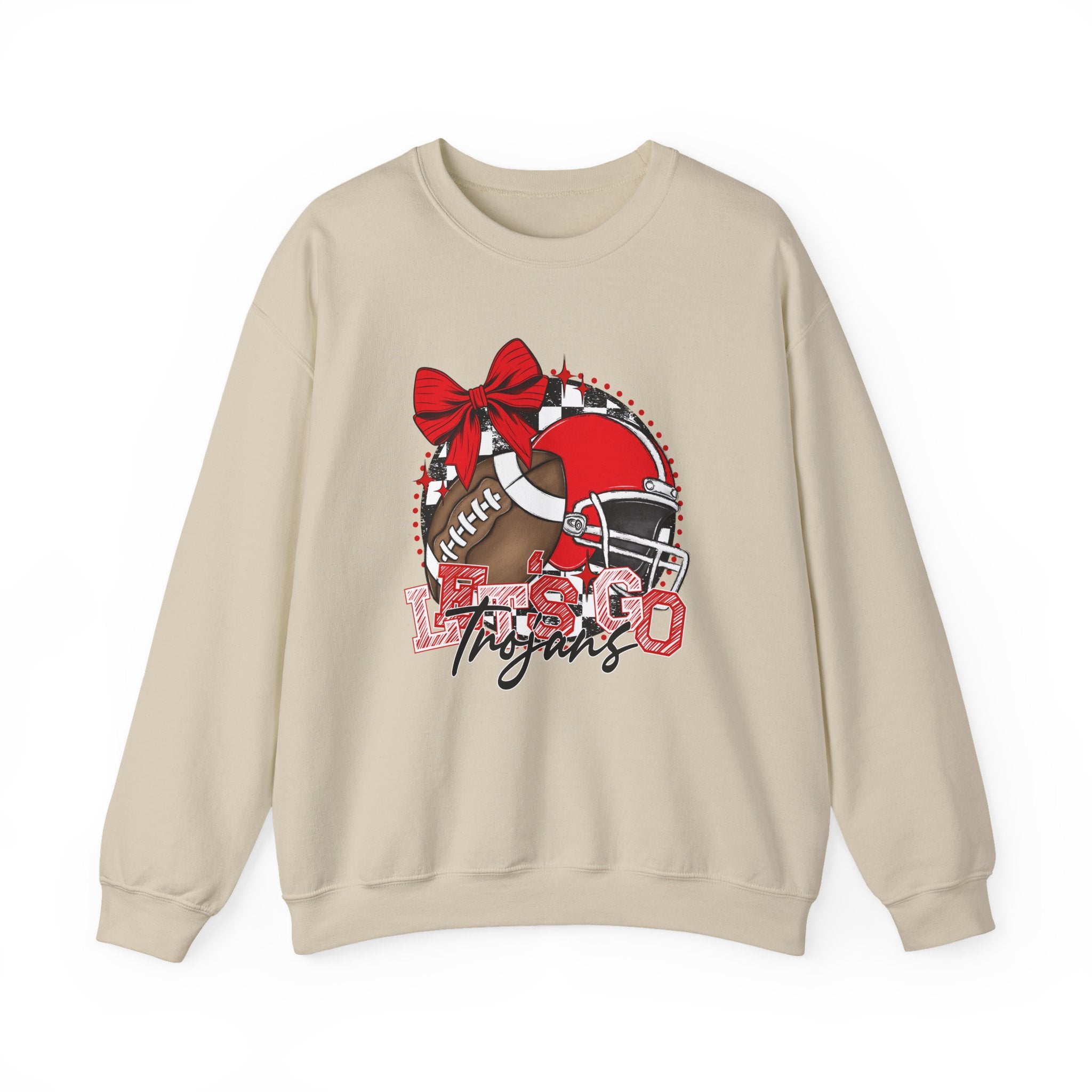 Trojans Football Mom Crewneck Sweatshirt