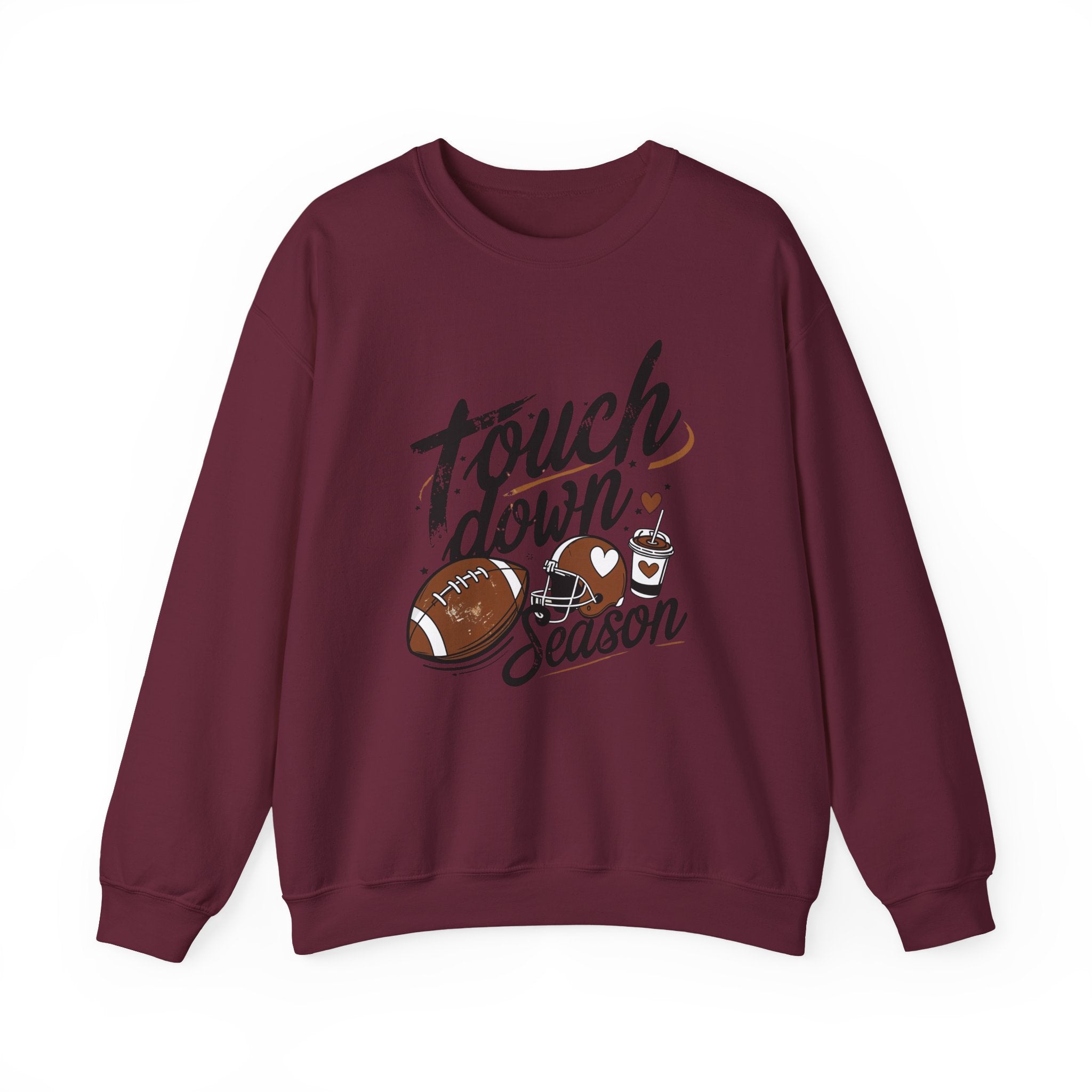 Touchdown Season Crewneck Sweatshirt — Football Fan Game Day Pullover