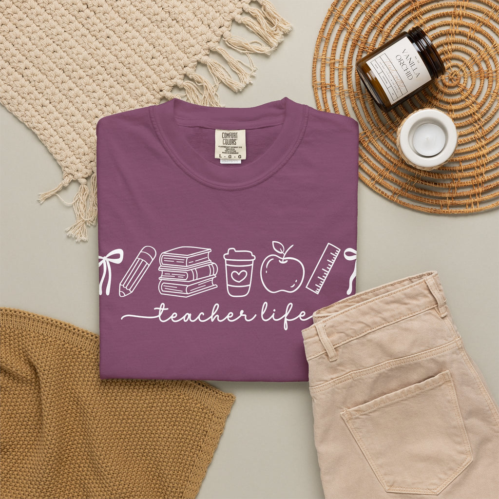 Teacher T-Shirt — Minimal Vintage Cream Tee