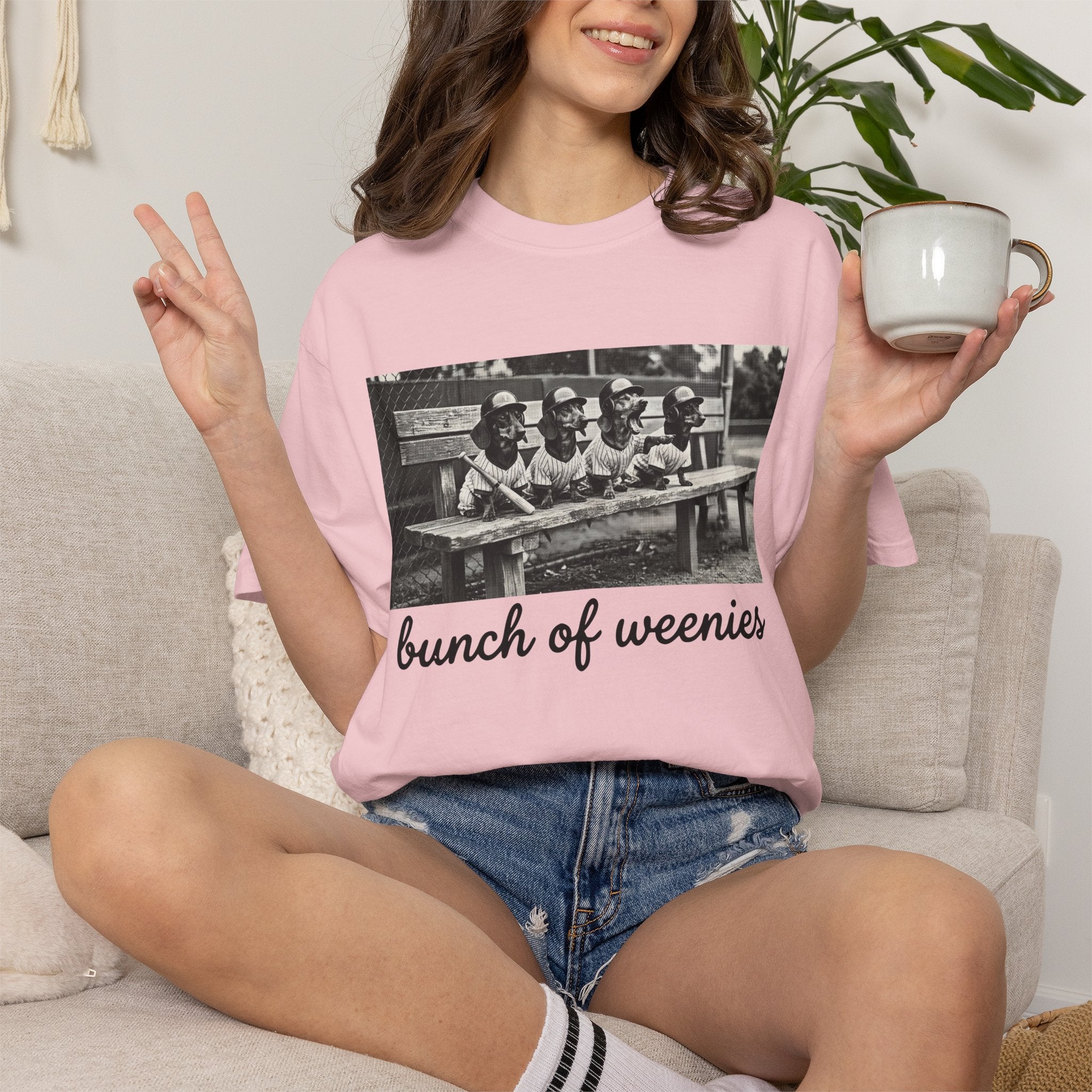 Bunch of Weenies Black Text Vintage Photo T-Shirt