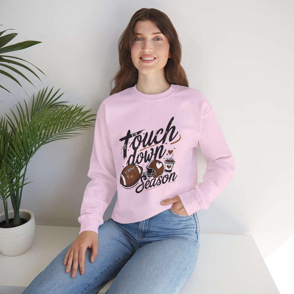 Touchdown Season Crewneck Sweatshirt — Football Fan Game Day Pullover