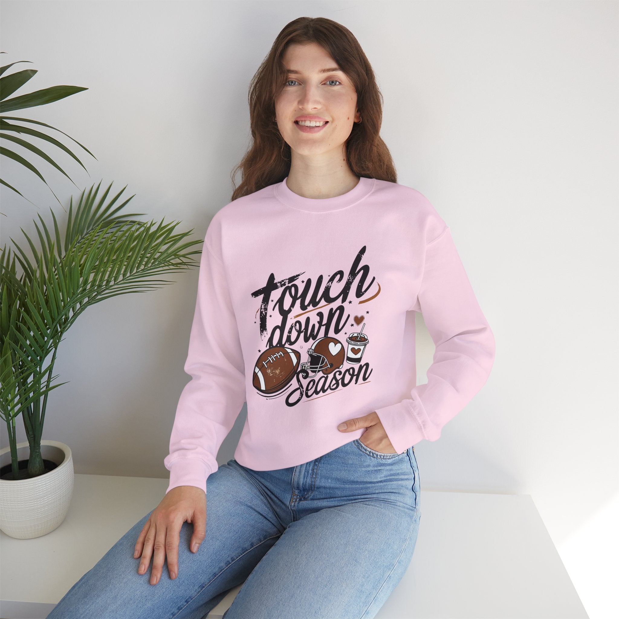 Touchdown Season Crewneck Sweatshirt — Football Fan Game Day Pullover