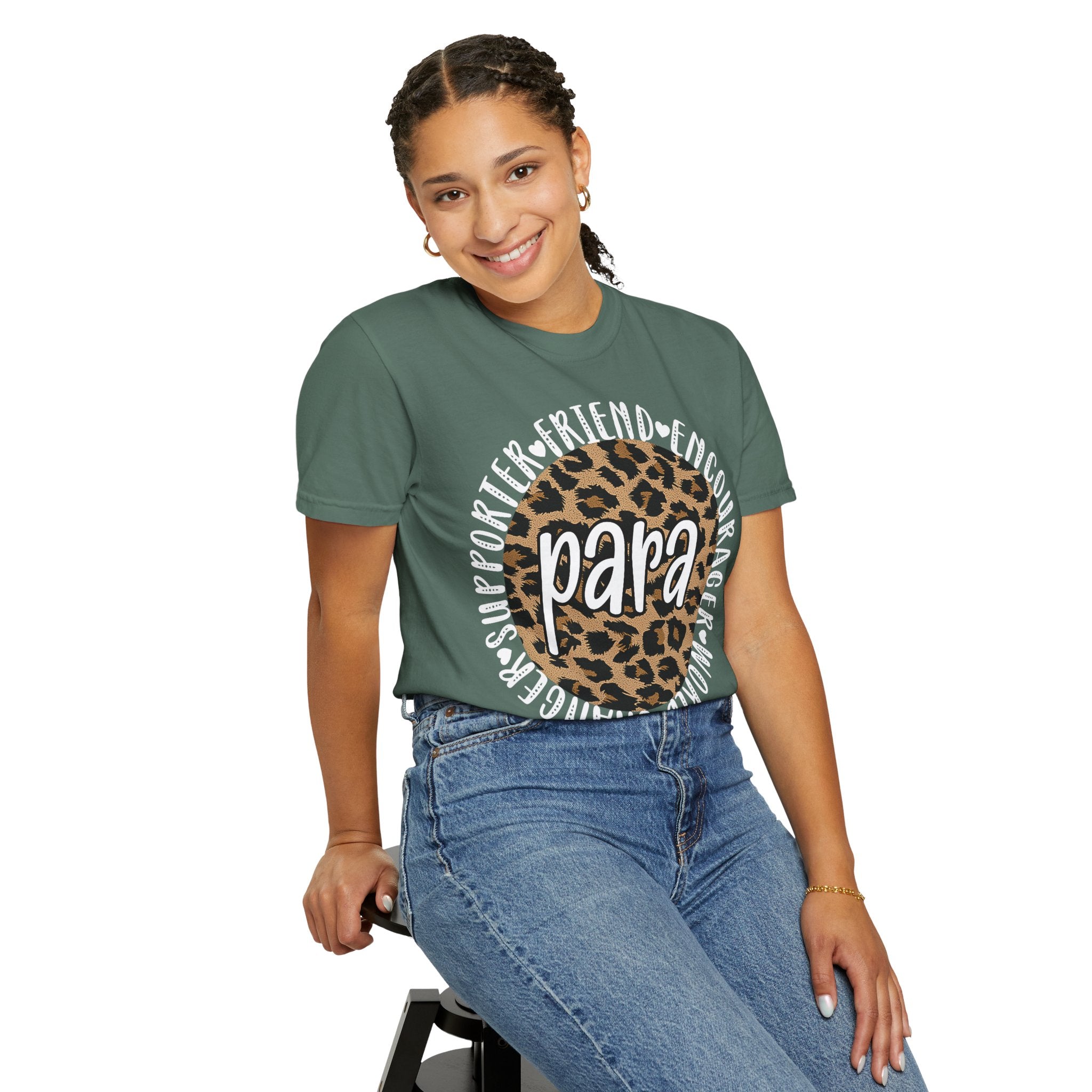 Para Leopard Circle T-Shirt — Supporter, Friend & Encourager Tee