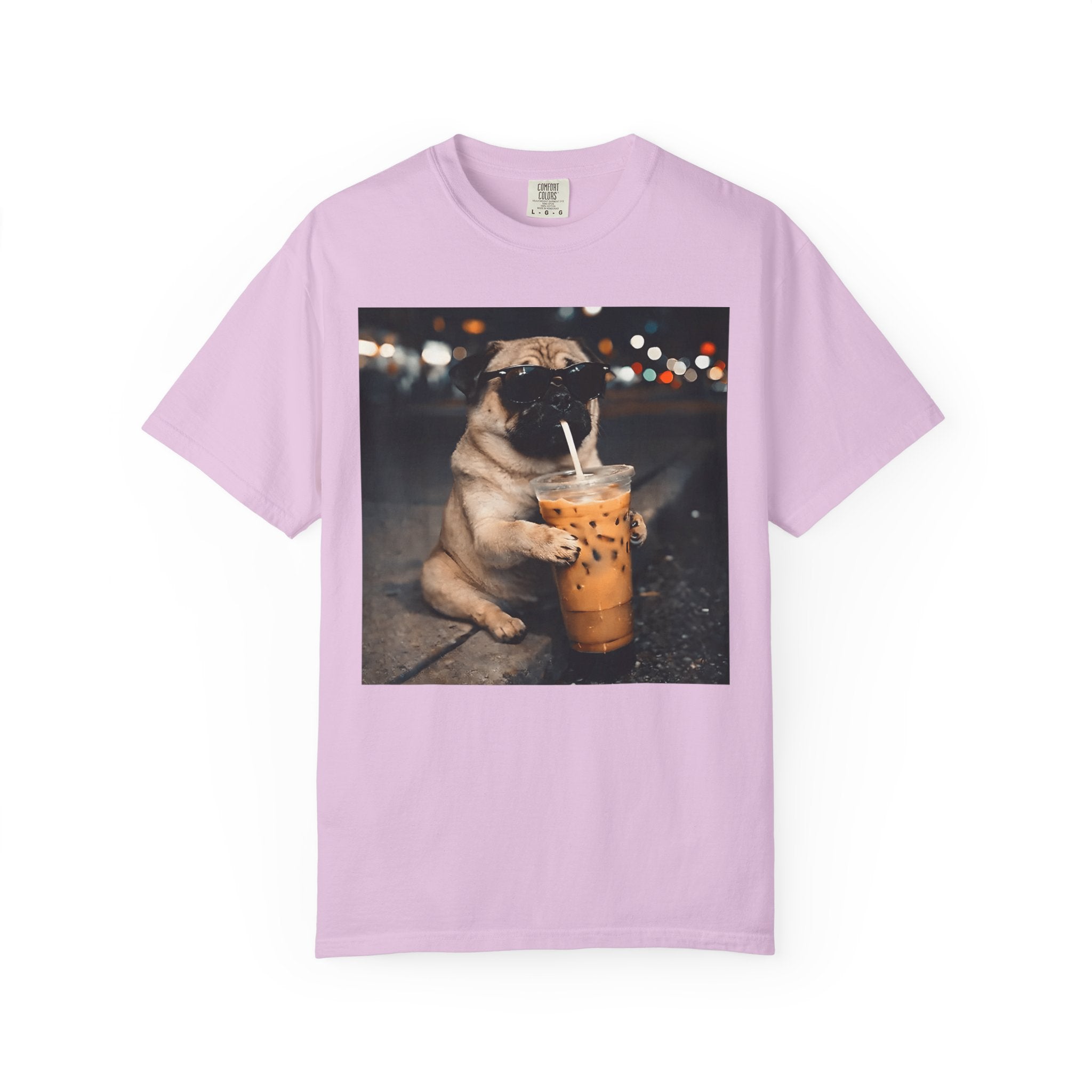 Pug Drinking Boba T‑Shirt — Cute Dog Bubble Tea Graphic Tee