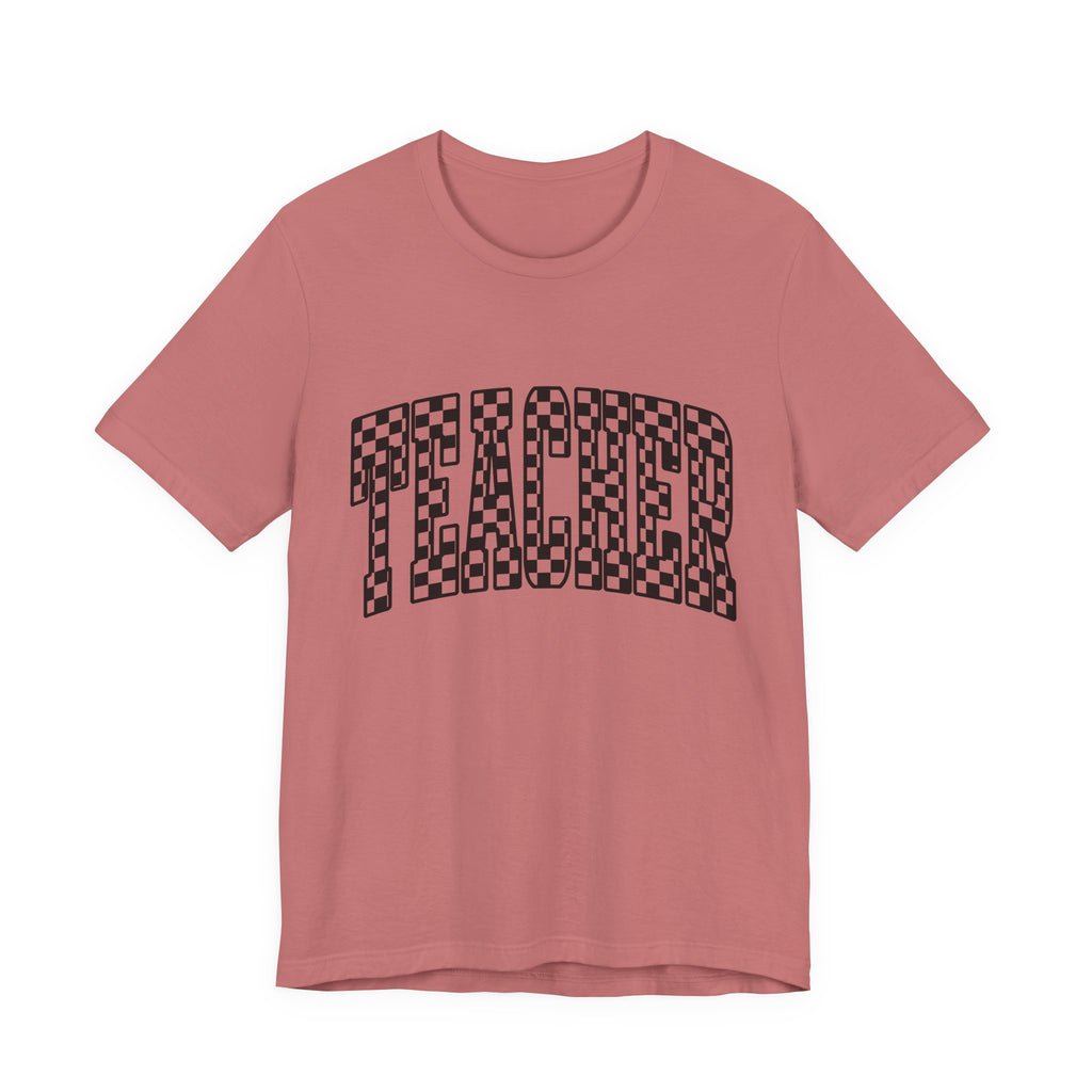 Teacher Checkerboard Graphic Tee