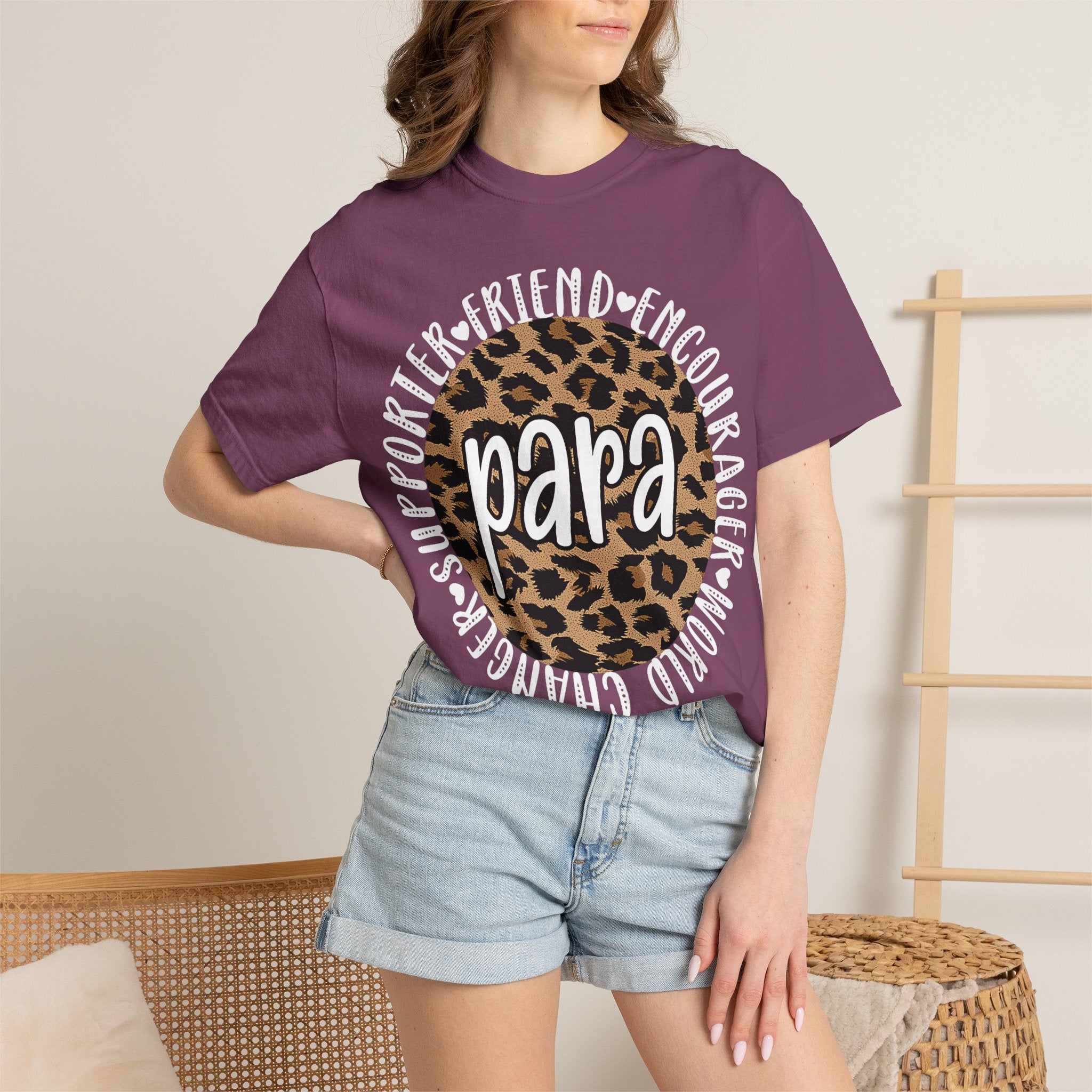 Para Leopard Circle T-Shirt — Supporter, Friend & Encourager Tee