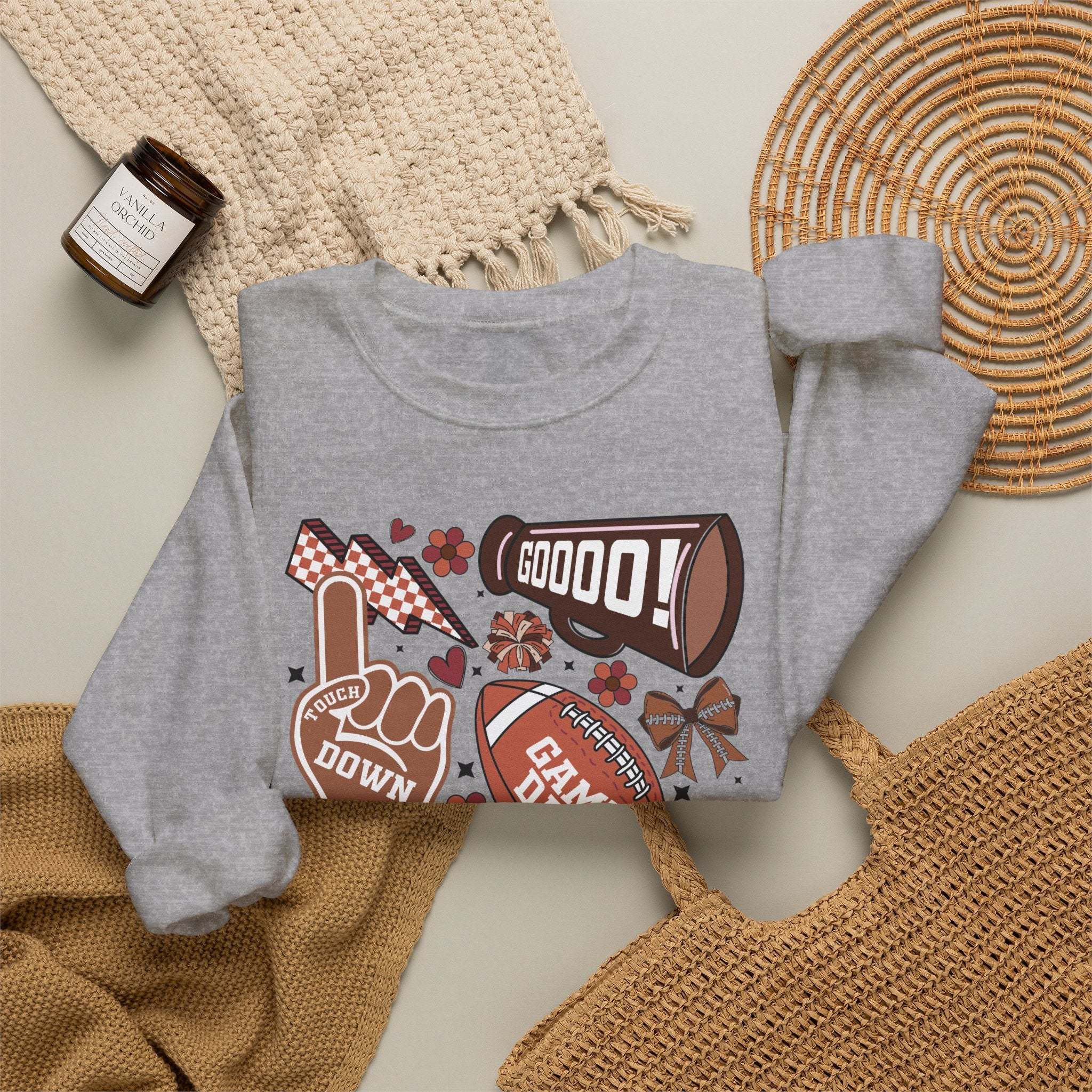 Football Season Crewneck Sweatshirt – 'Tis the Season Game Day Design