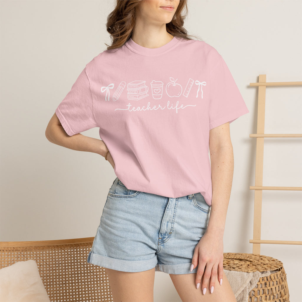 Teacher T-Shirt — Minimal Vintage Cream Tee
