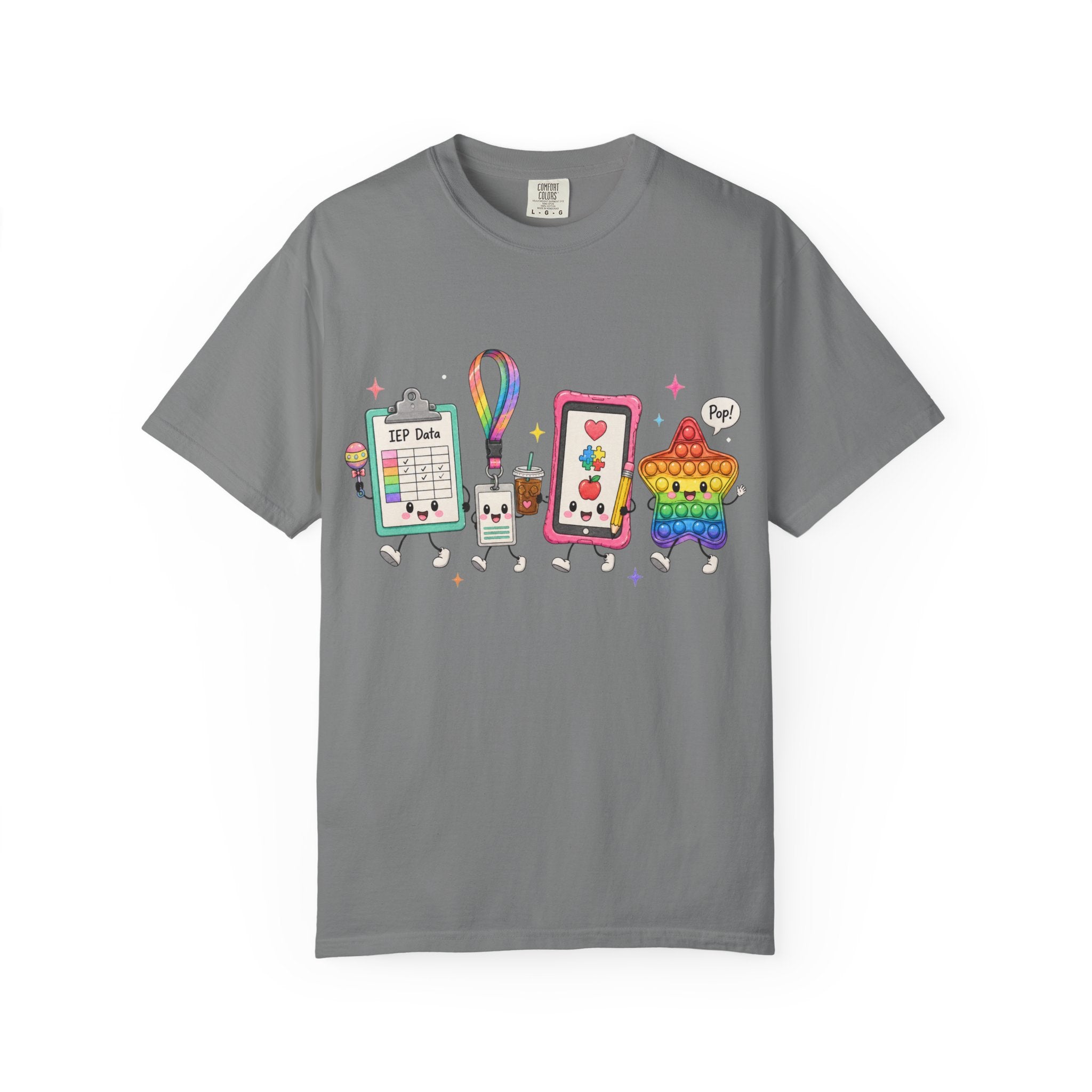 Teacher Tech Friends Graphic T-Shirt — IEP data