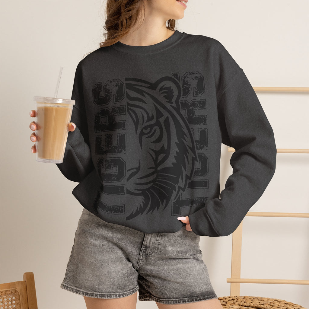 Tiger Mascot Crewneck Sweatshirt