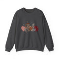 Heart & Lightning Graphic Sweatshirt — Leopard, Plaid & Red Heart Crewneck