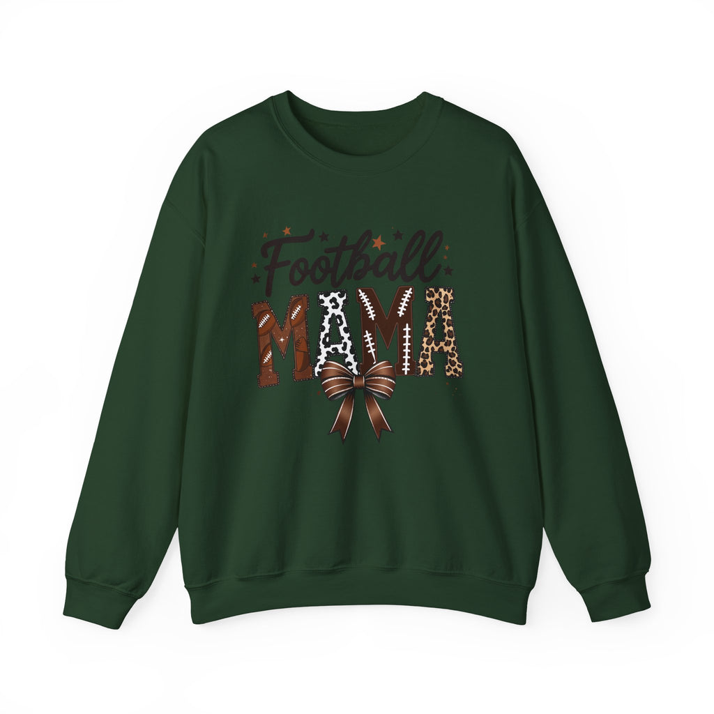 Football Mama Sweatshirt – Leopard Print Football Mom Crewneck