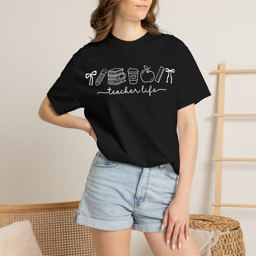Teacher T-Shirt — Minimal Vintage Cream Tee