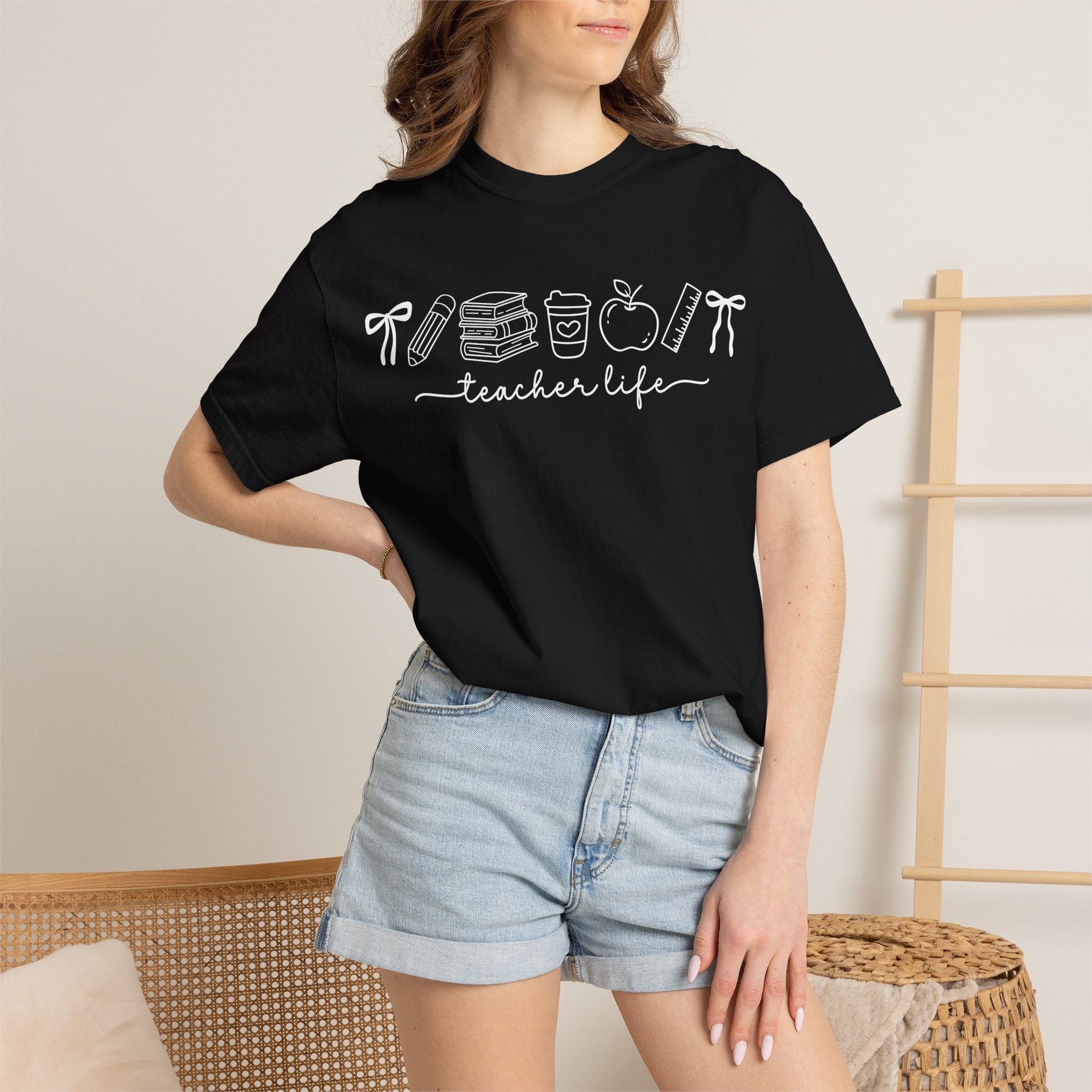 Teacher T-Shirt — Minimal Vintage Cream Tee