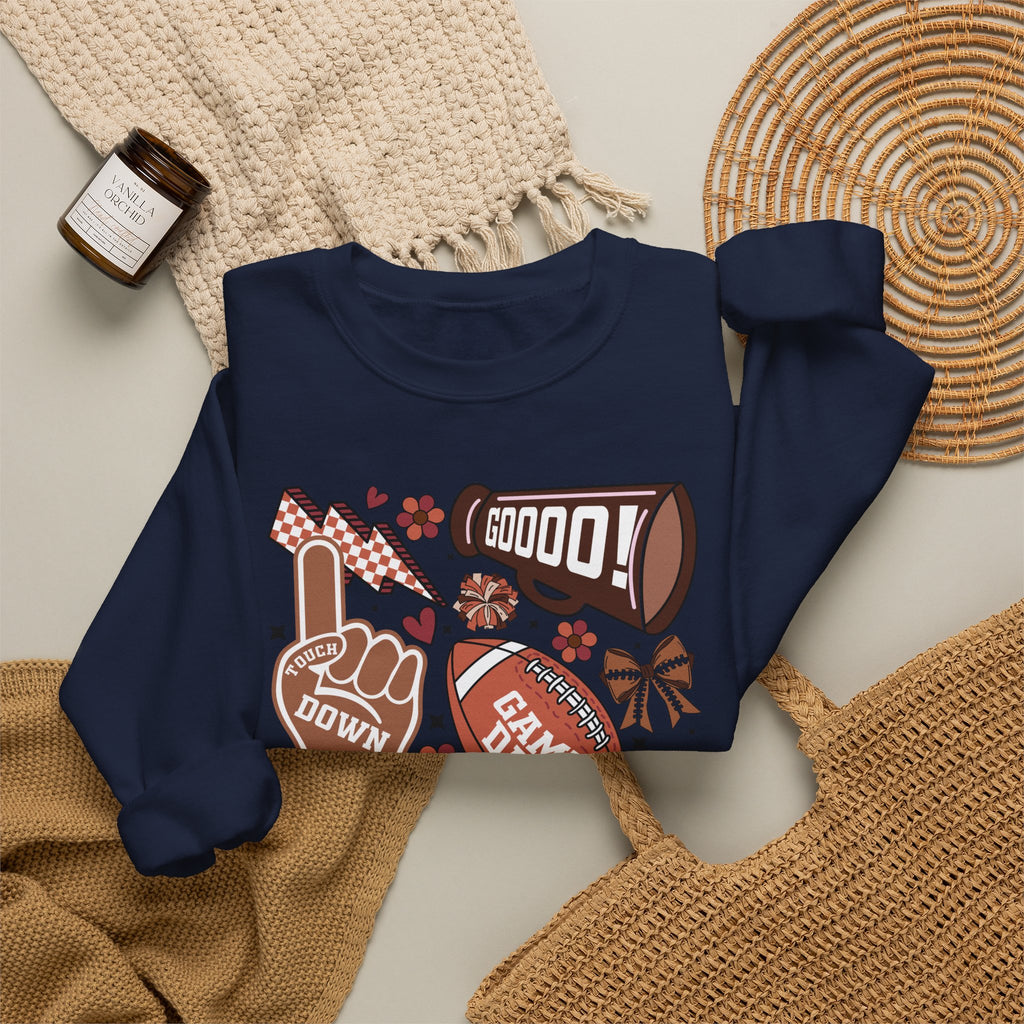 Football Season Crewneck Sweatshirt – 'Tis the Season Game Day Design