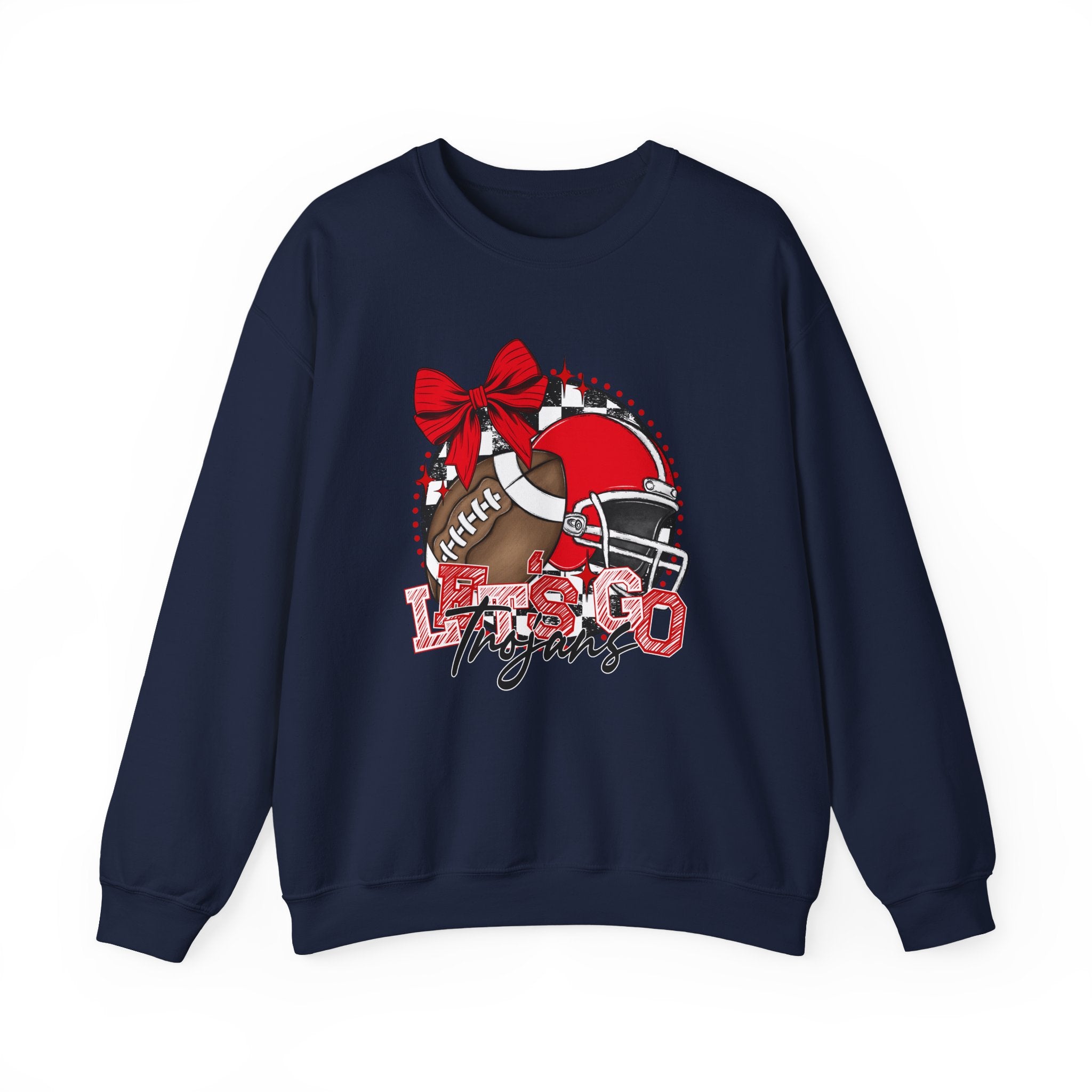 Trojans Football Mom Crewneck Sweatshirt