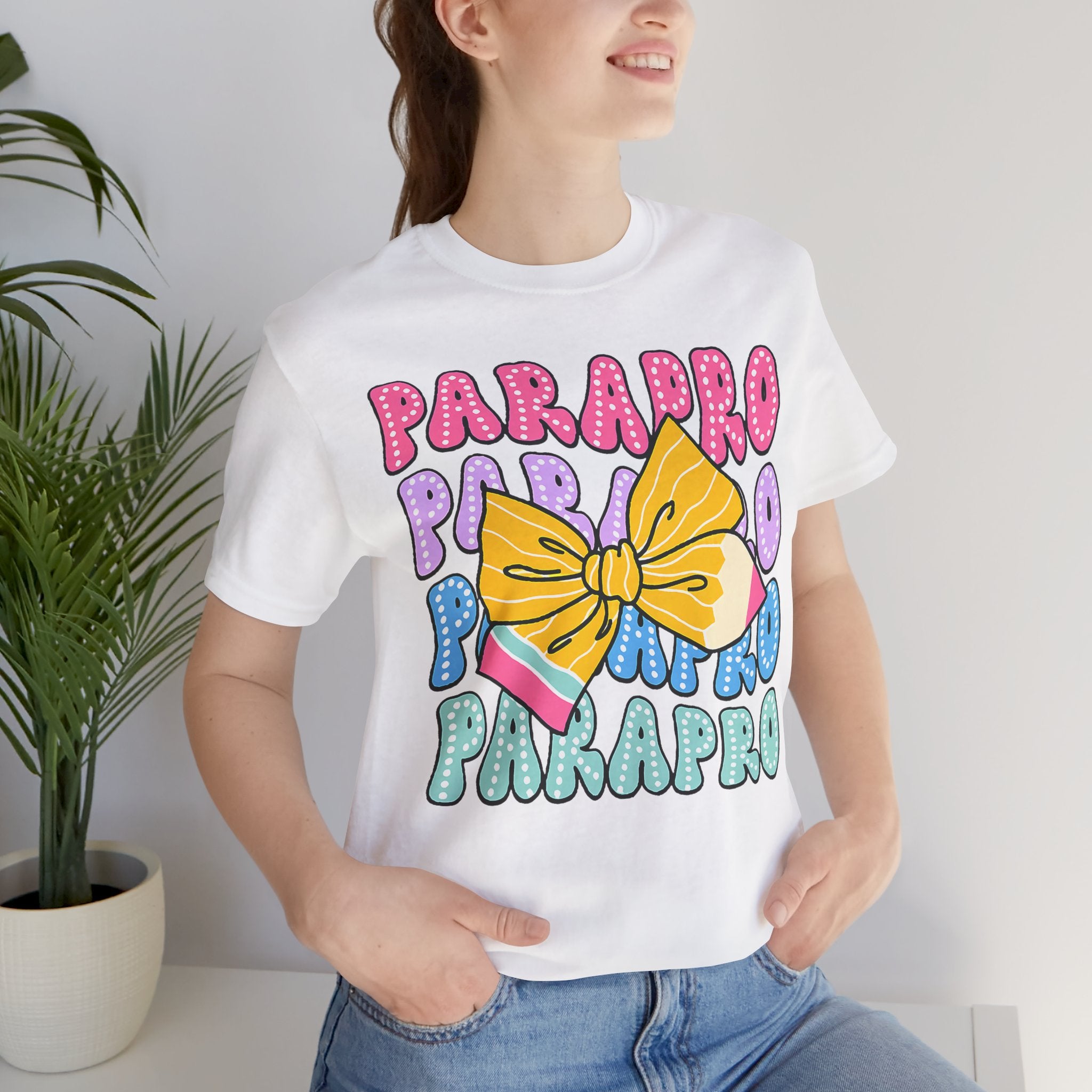 Parapro T-Shirt — Colorful Paraprofessional Bow Tee