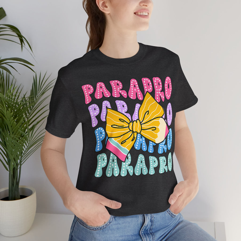 Parapro T-Shirt — Colorful Paraprofessional Bow Tee