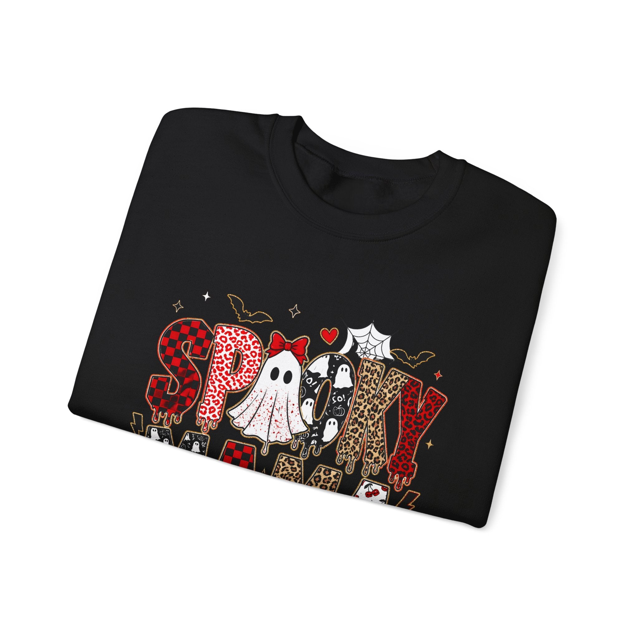 Spooky Mama Sweatshirt — Halloween Ghost Pumpkin Crewneck