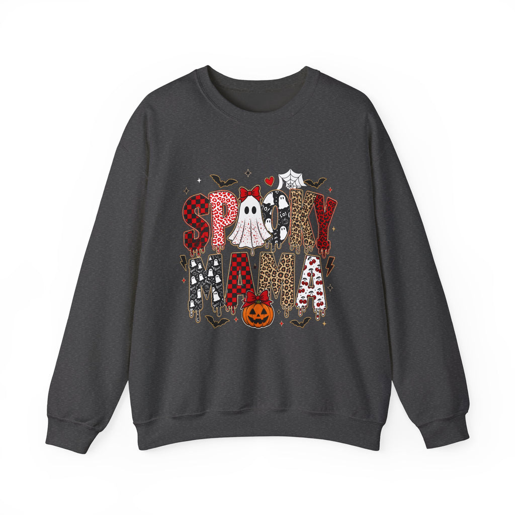 Spooky Mama Sweatshirt — Halloween Ghost Pumpkin Crewneck