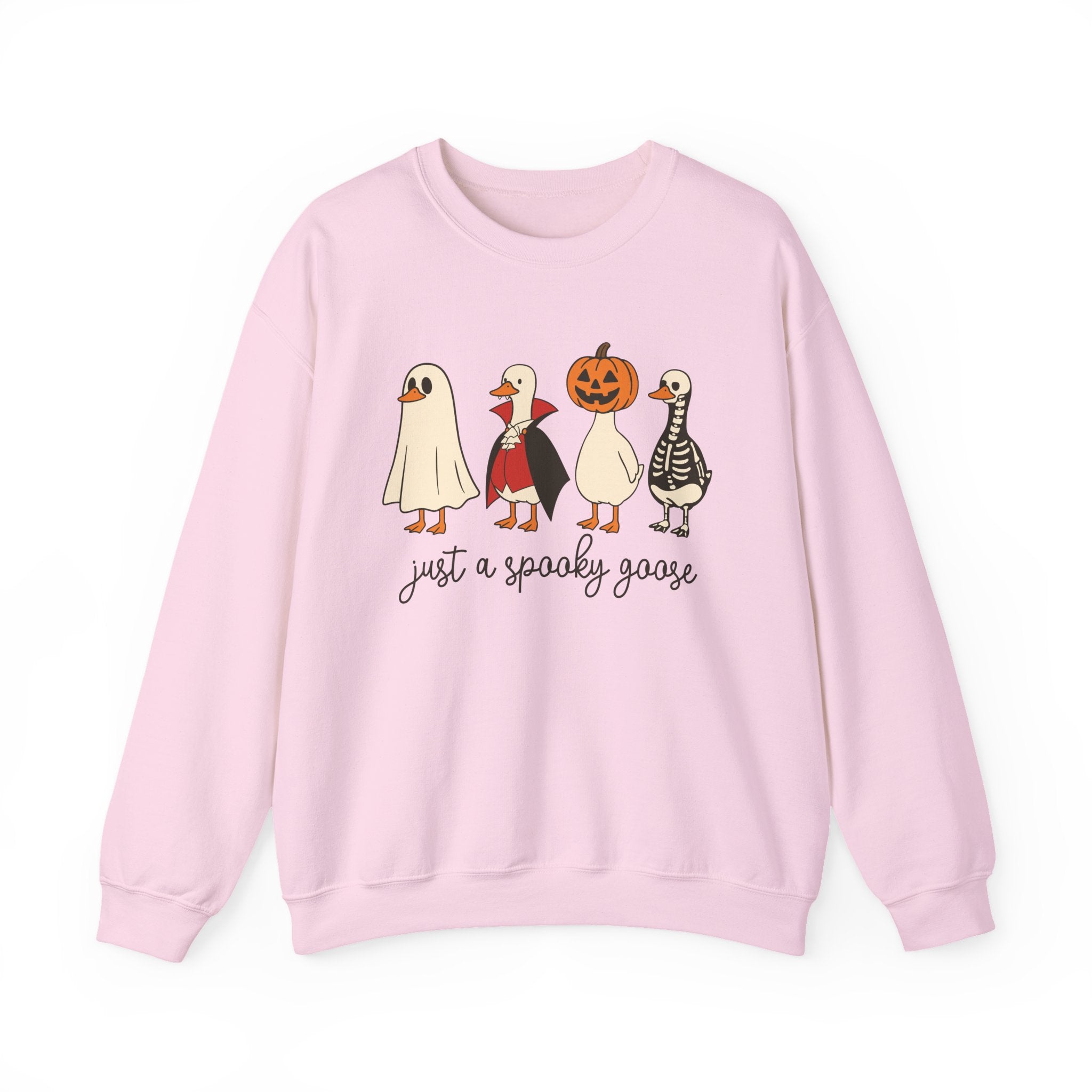 Just a Spooky Goose Sweatshirt — Cute Halloween Goose Crewneck