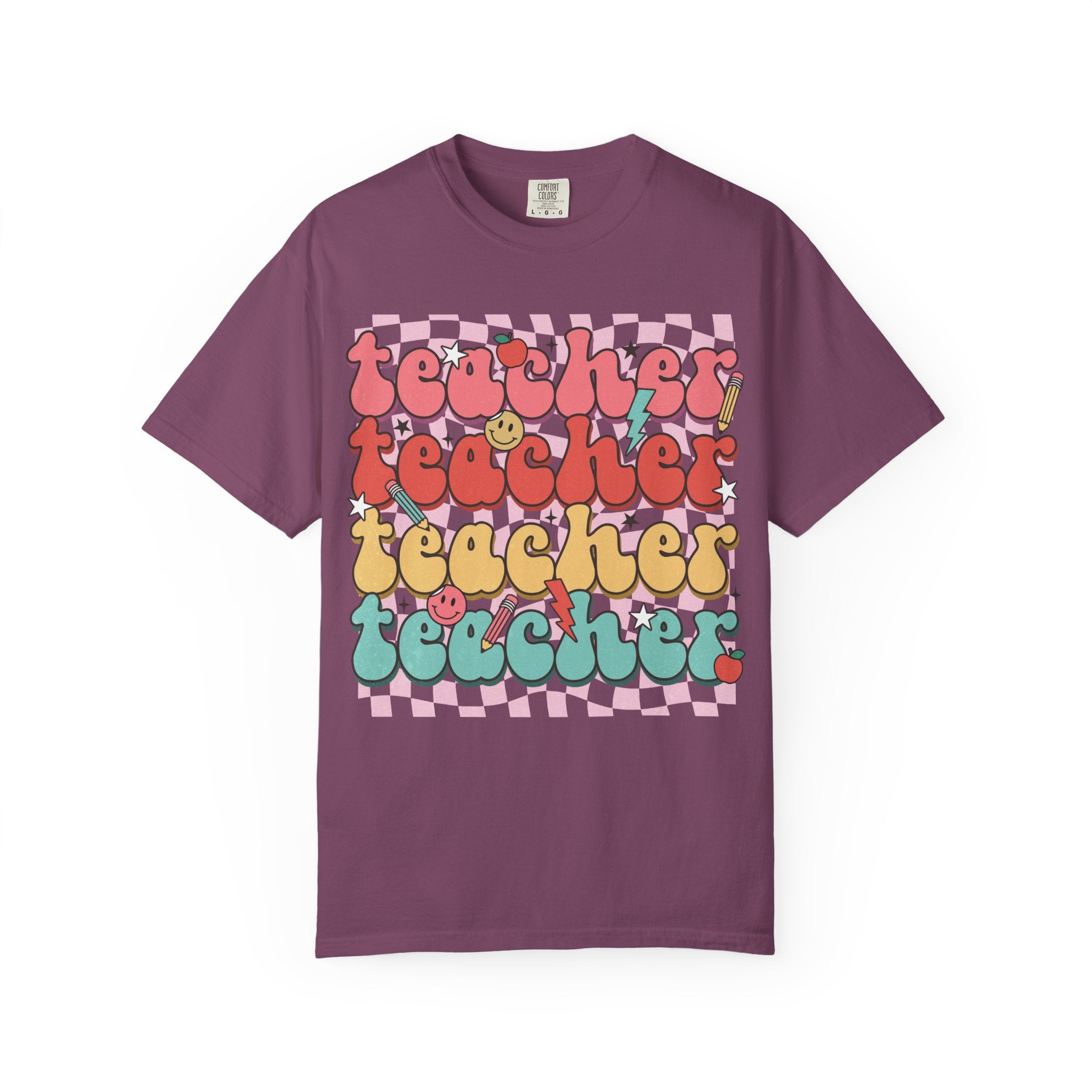 Retro Teacher Smile T-shirt