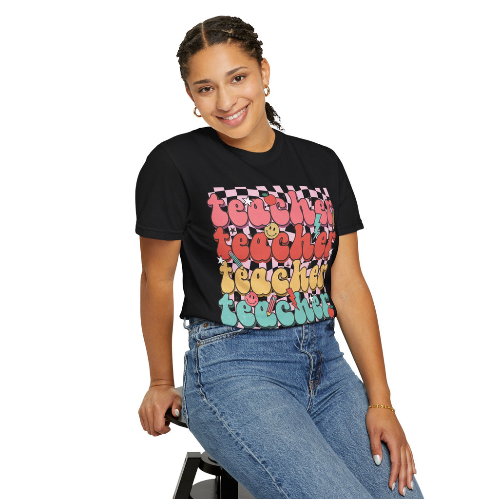 Retro Teacher Smile T-shirt