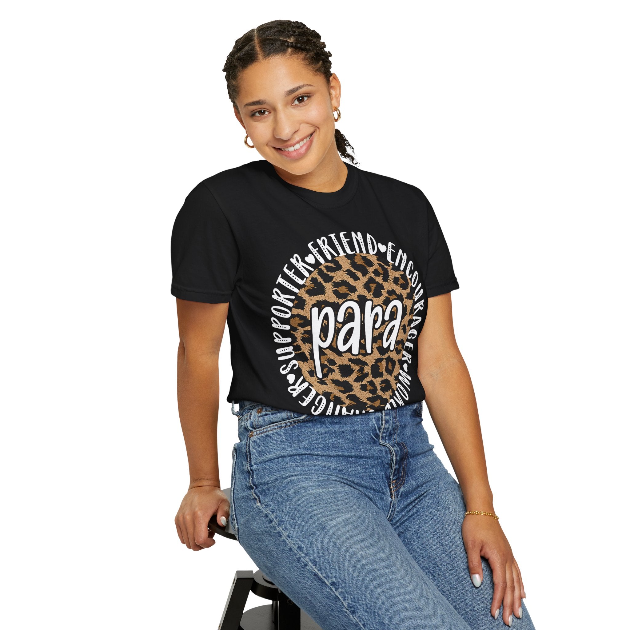 Para Leopard Circle T-Shirt — Supporter, Friend & Encourager Tee