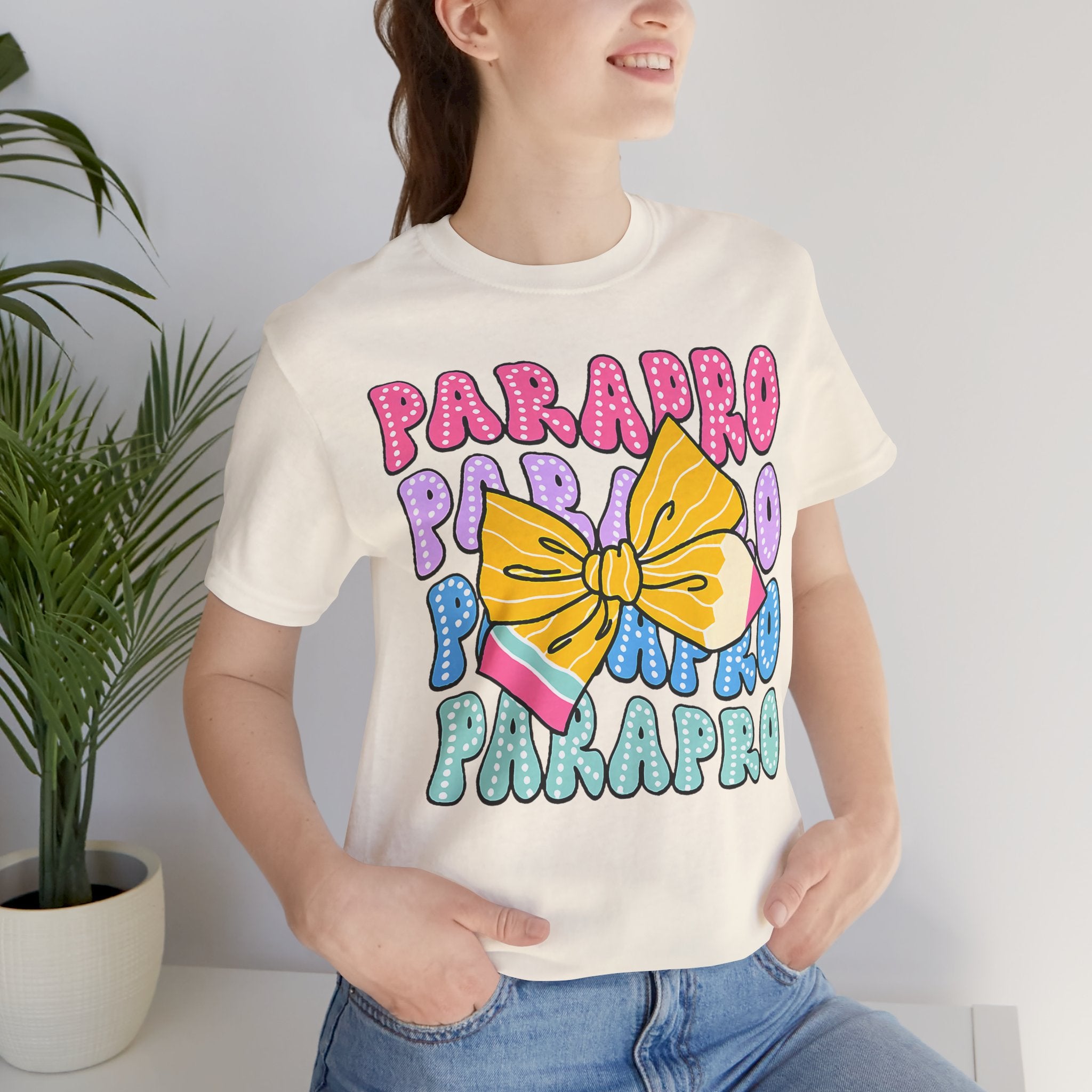 Parapro T-Shirt — Colorful Paraprofessional Bow Tee