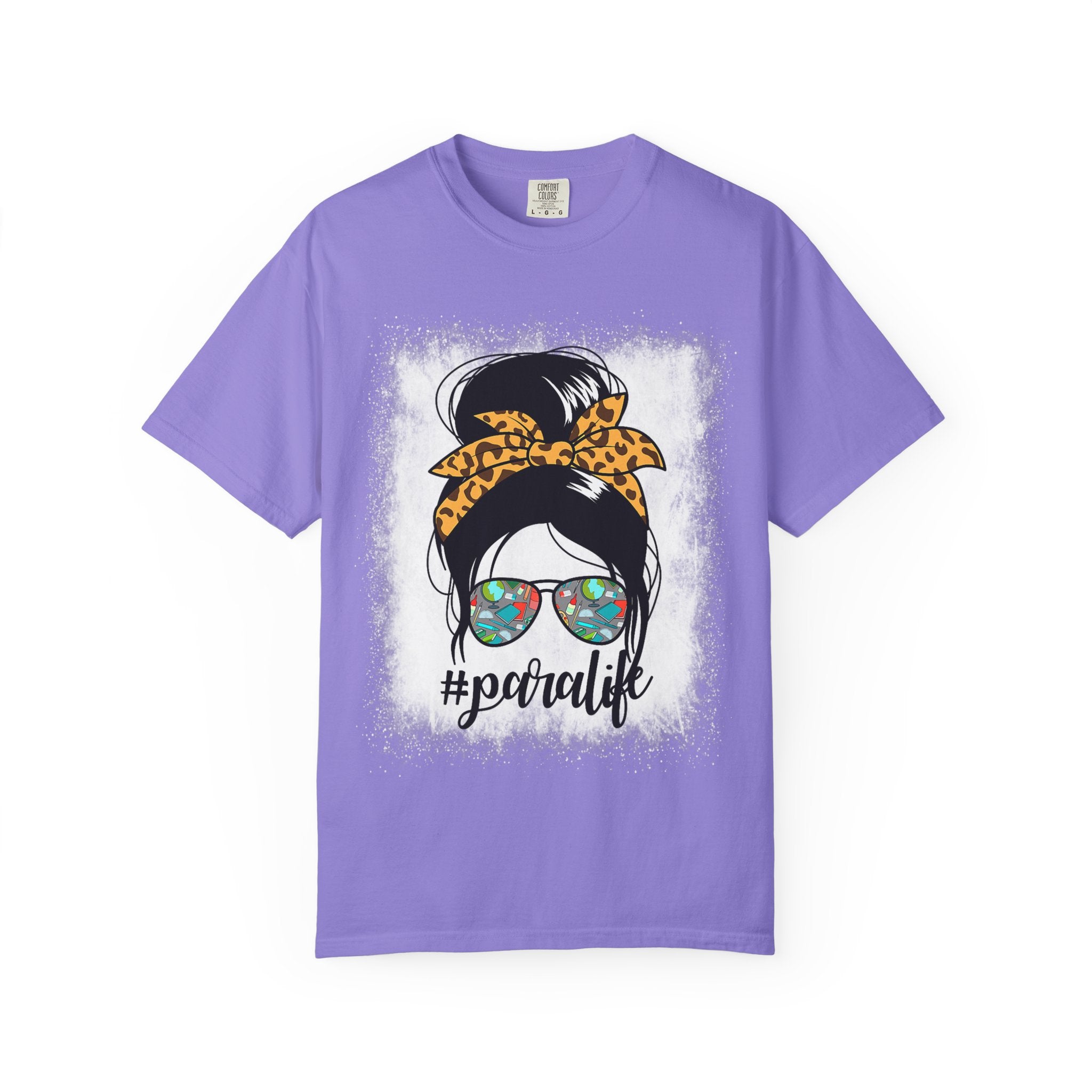 Para Life Graphic Tee — #paralife Sunglasses Messy Bun Shirt for Moms