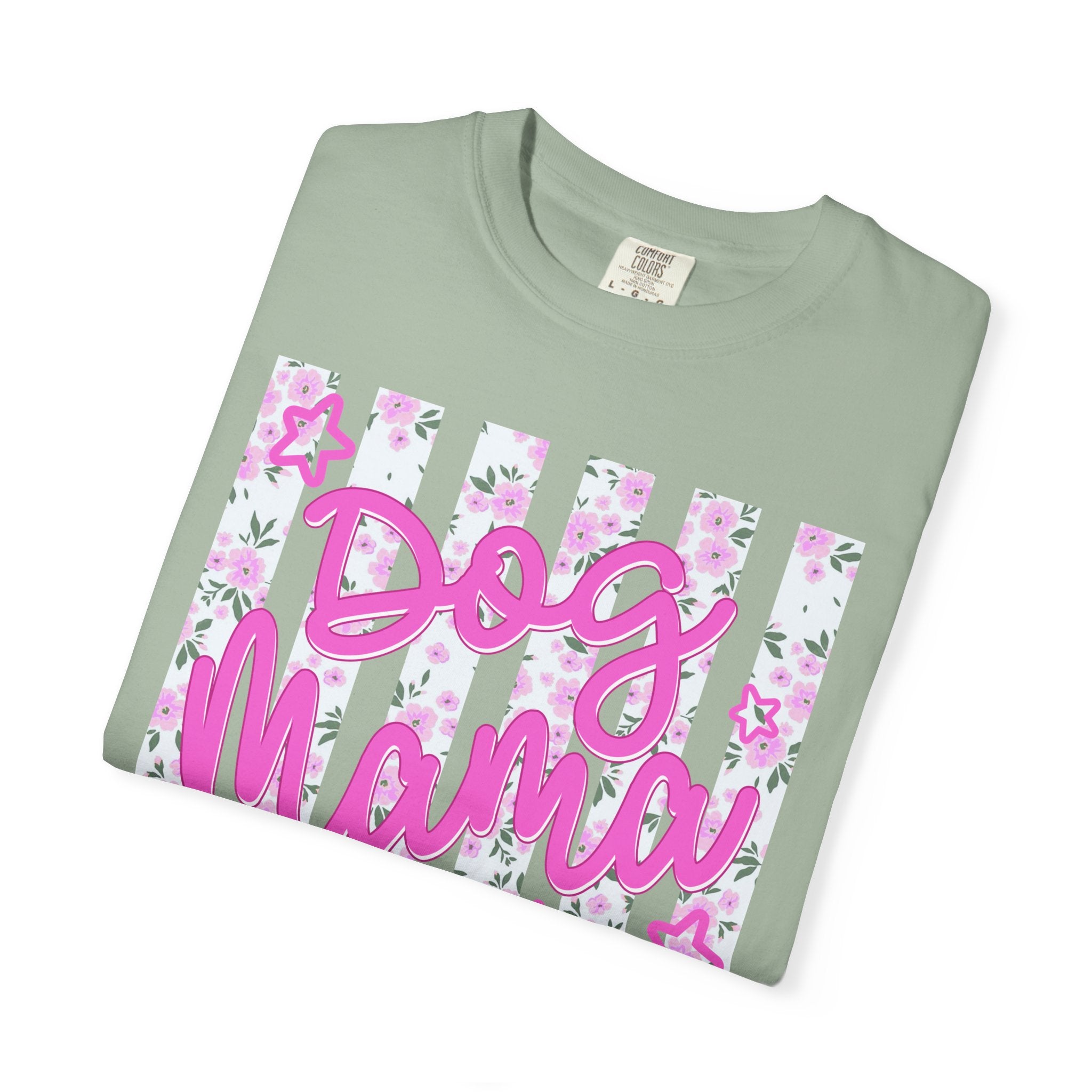 Dog Mama Floral Flag T-Shirt