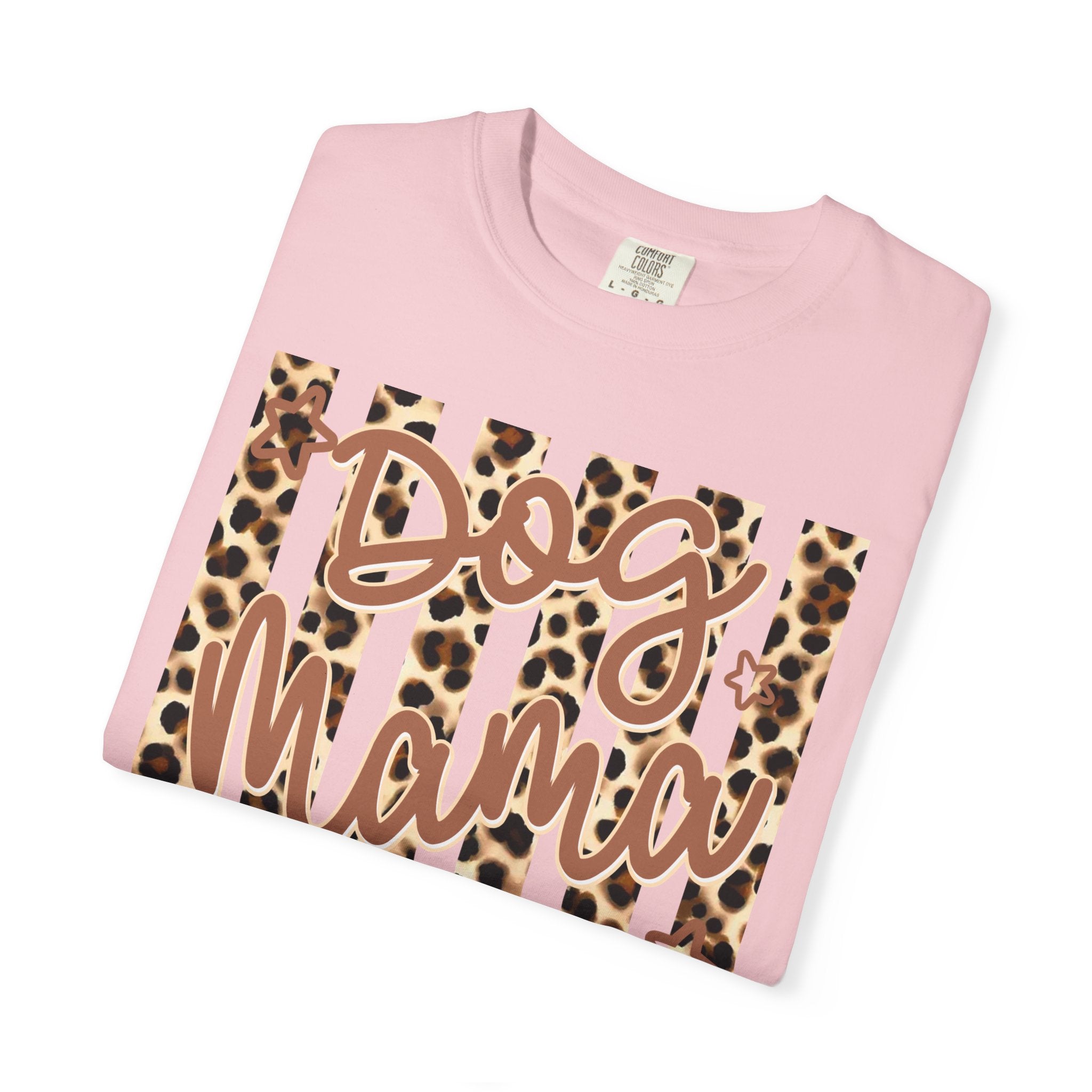 Dog Mama Leopard Flag T-Shirt