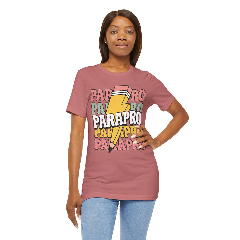 Parapro Pencil Tee — Retro Paraprofessional Appreciation Shirt