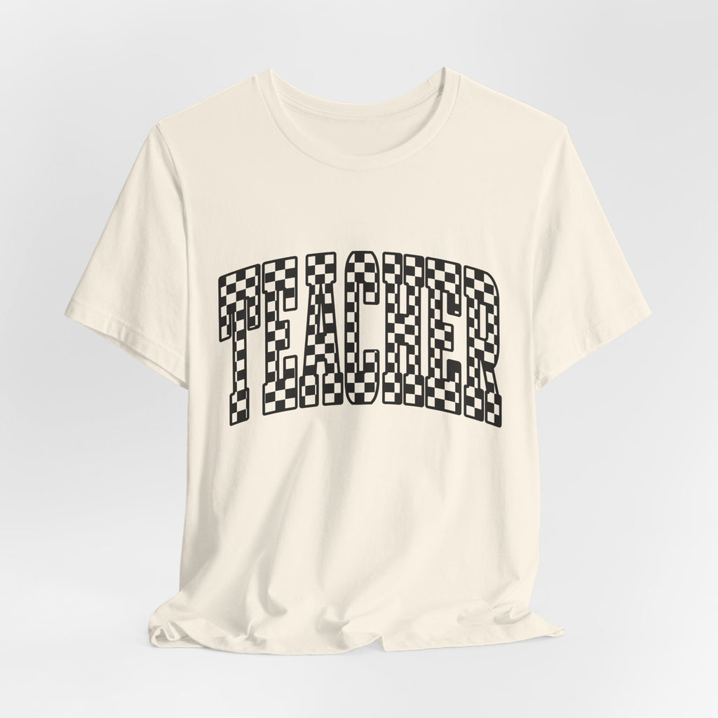 Teacher Checkerboard Graphic Tee