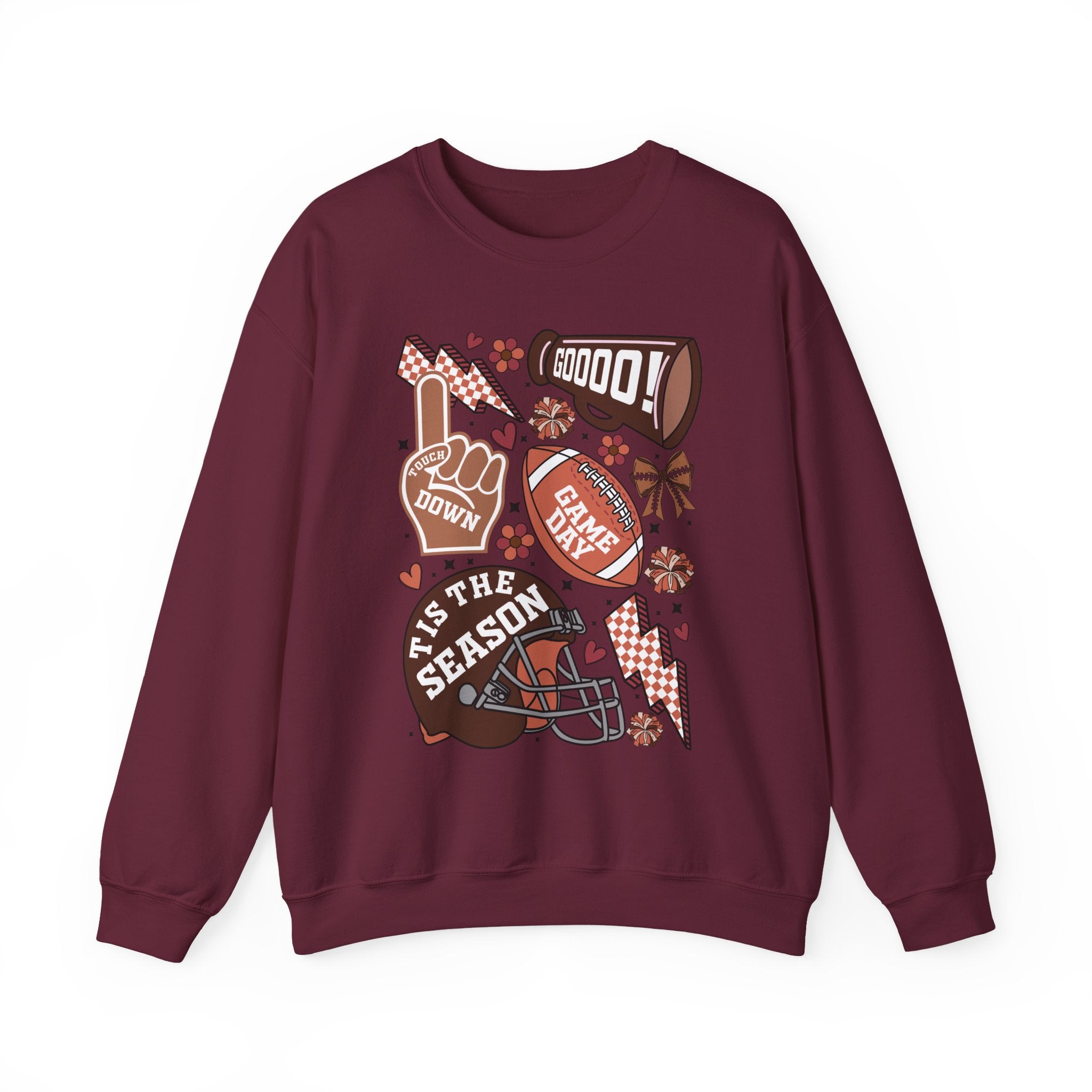 Football Season Crewneck Sweatshirt – 'Tis the Season Game Day Design