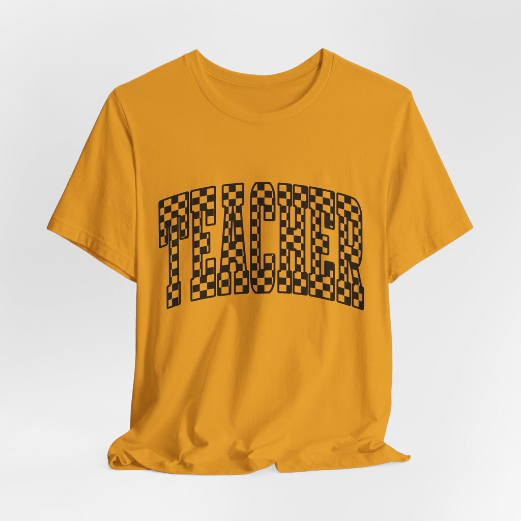 Teacher Checkerboard Graphic Tee