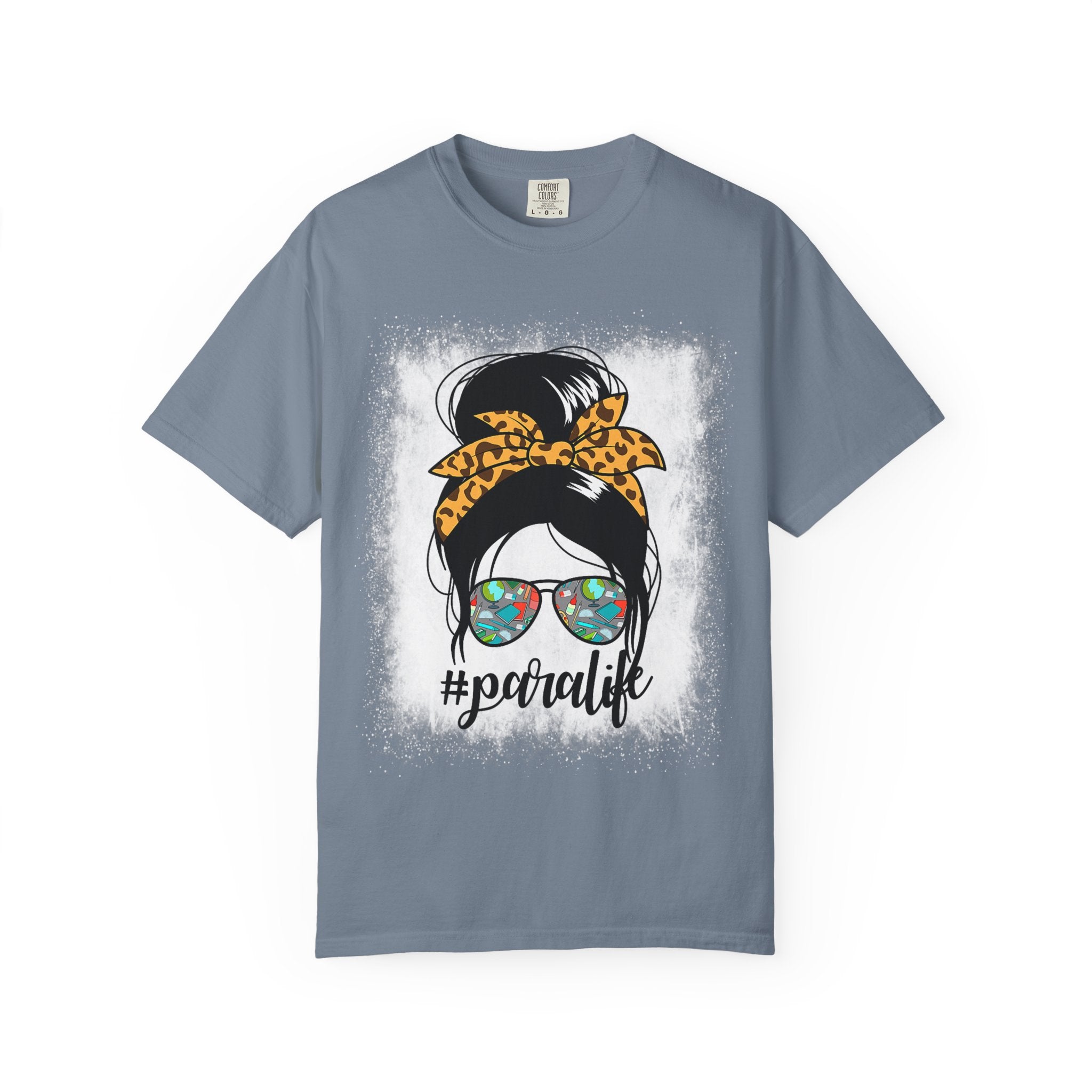 Para Life Graphic Tee — #paralife Sunglasses Messy Bun Shirt for Moms