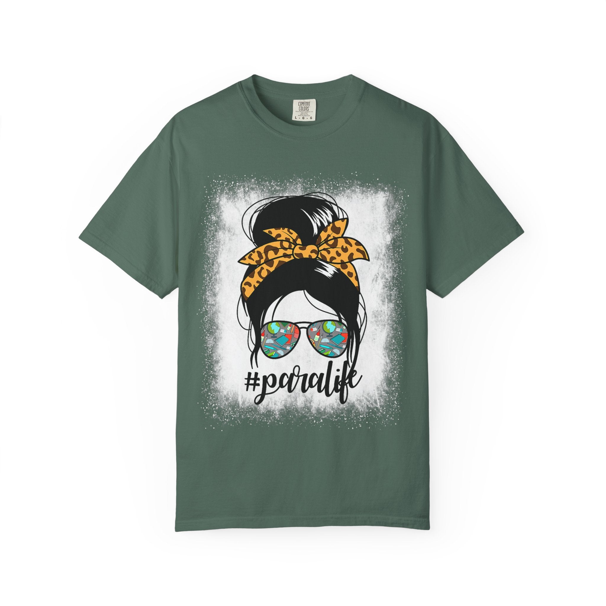 Para Life Graphic Tee — #paralife Sunglasses Messy Bun Shirt for Moms