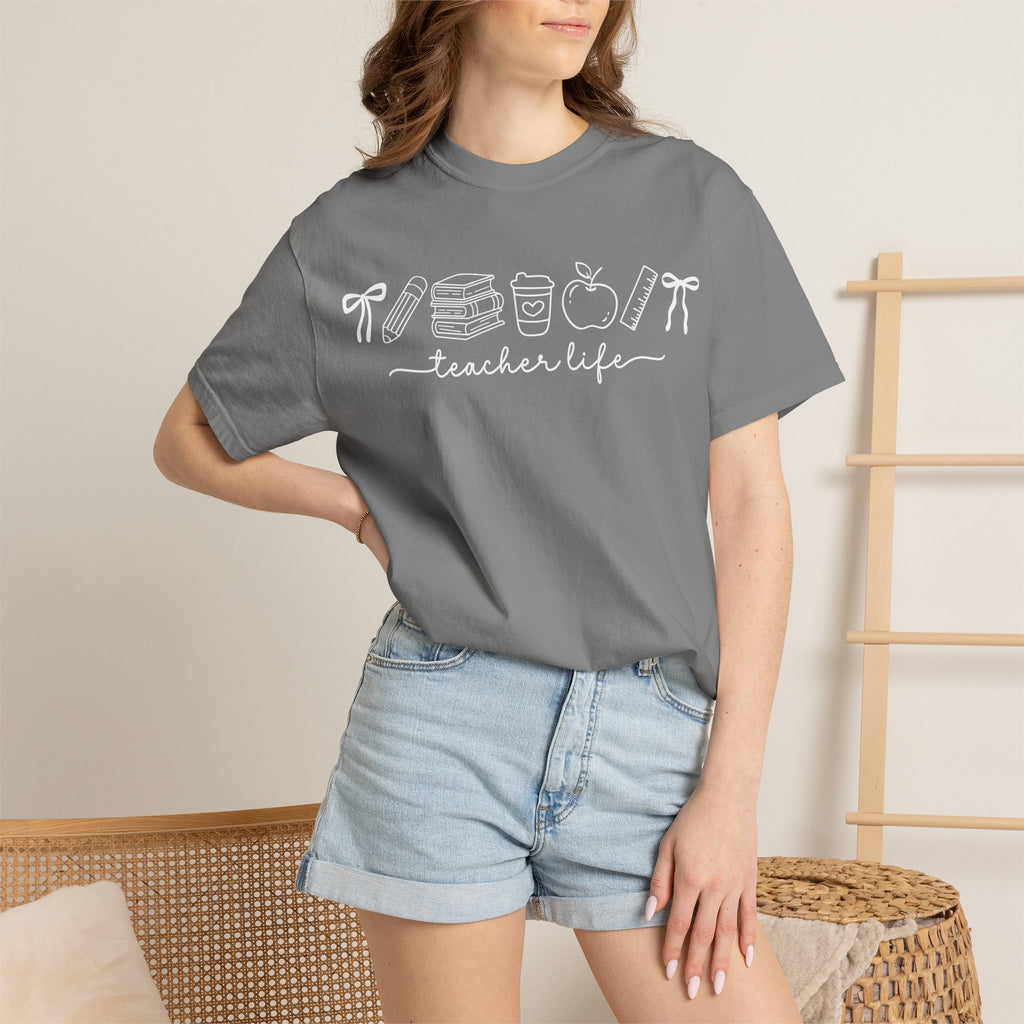 Teacher T-Shirt — Minimal Vintage Cream Tee