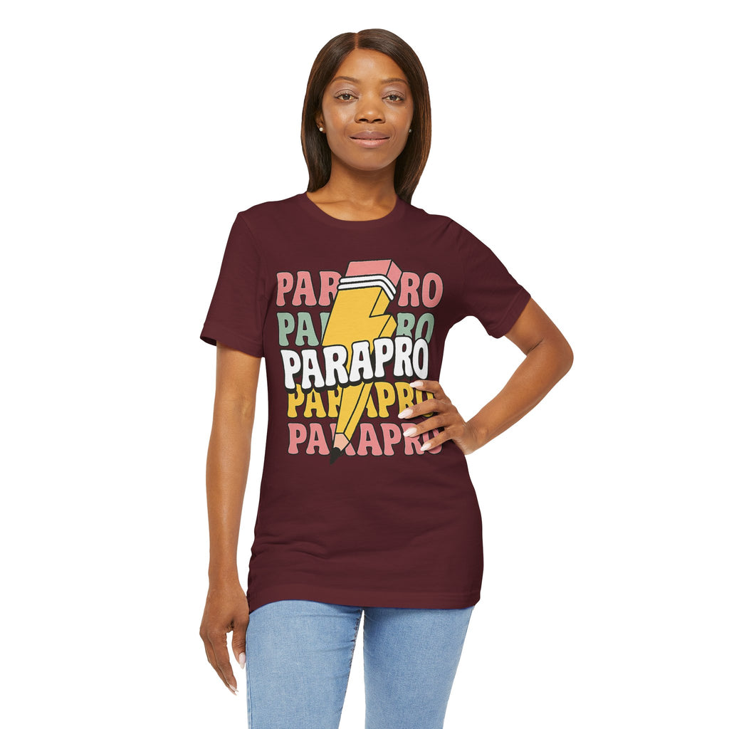 Parapro Pencil Tee — Retro Paraprofessional Appreciation Shirt