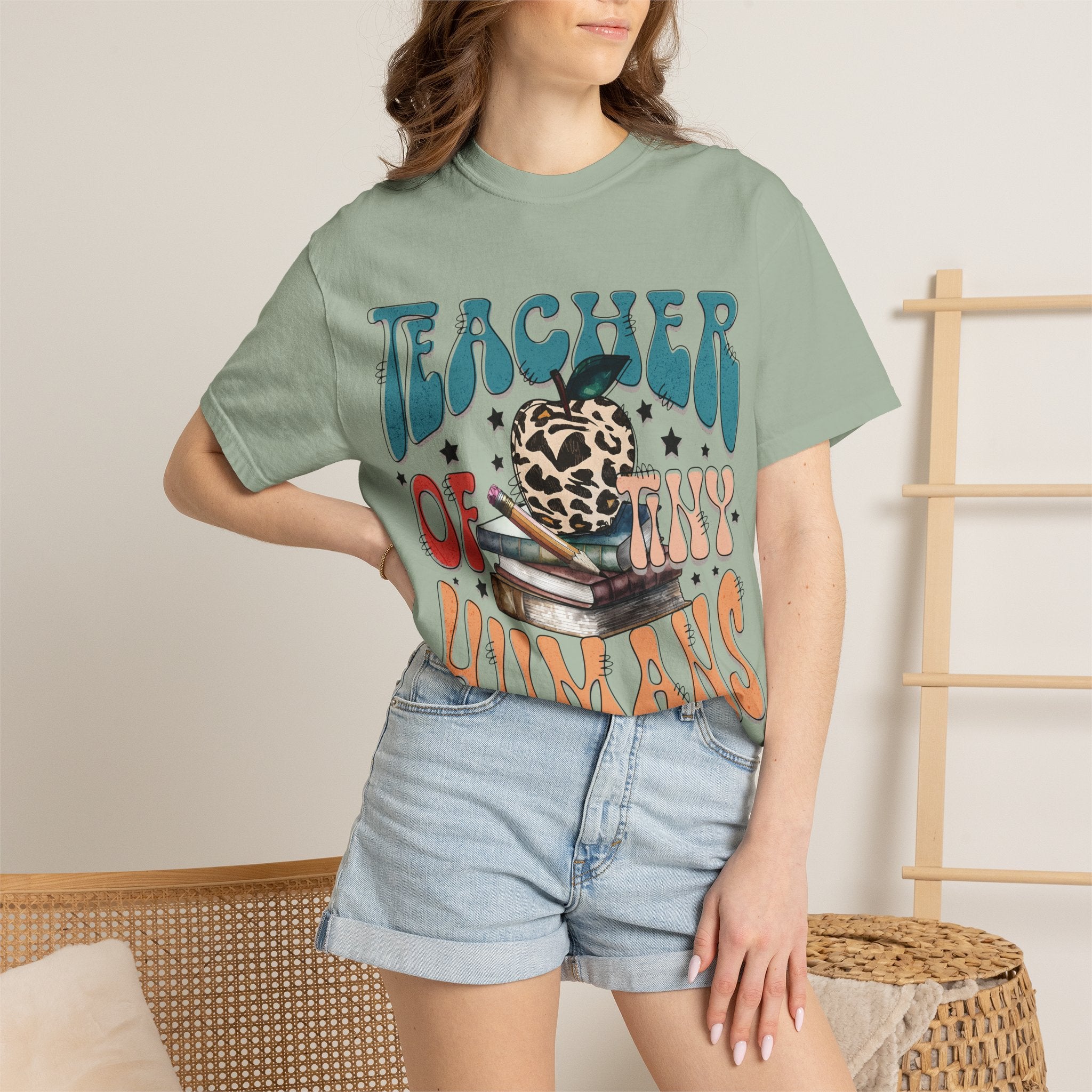 Teacher of Tiny Humans T-Shirt — Cute Retro Teacher Graphic Tee