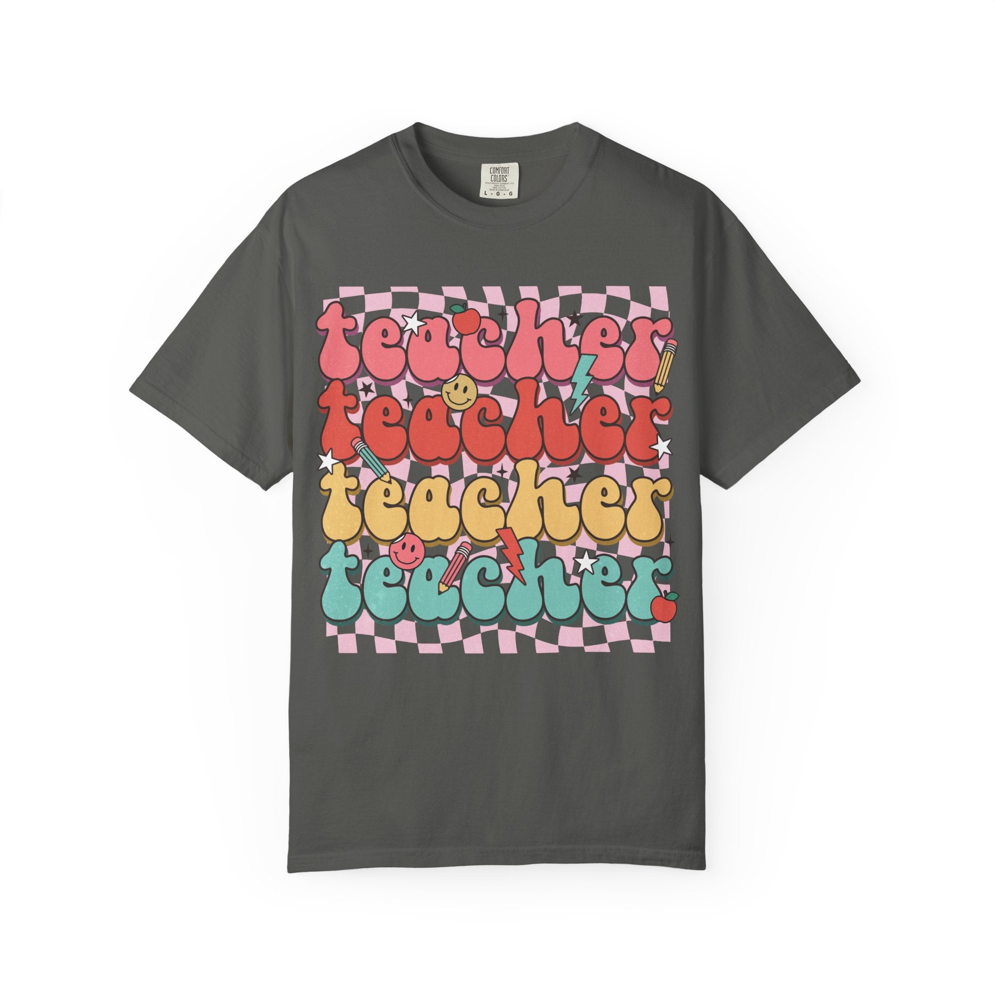 Retro Teacher Smile T-shirt