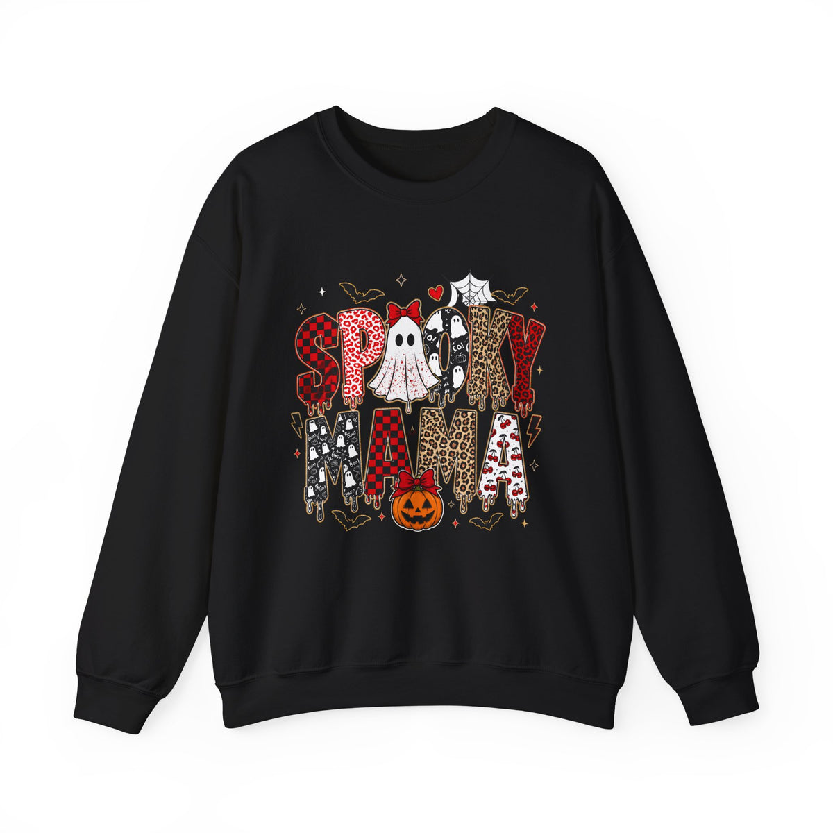 Spooky Mama Sweatshirt — Halloween Ghost Pumpkin Crewneck