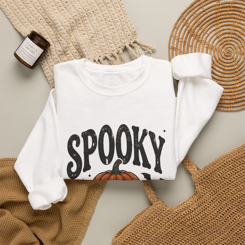 Spooky Season Sweatshirt — Pumpkin Jack-O'-Lantern Halloween Crewneck